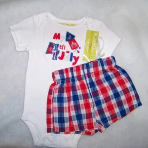 My First 4th of July Shirt  and Short Set Size 12 Months