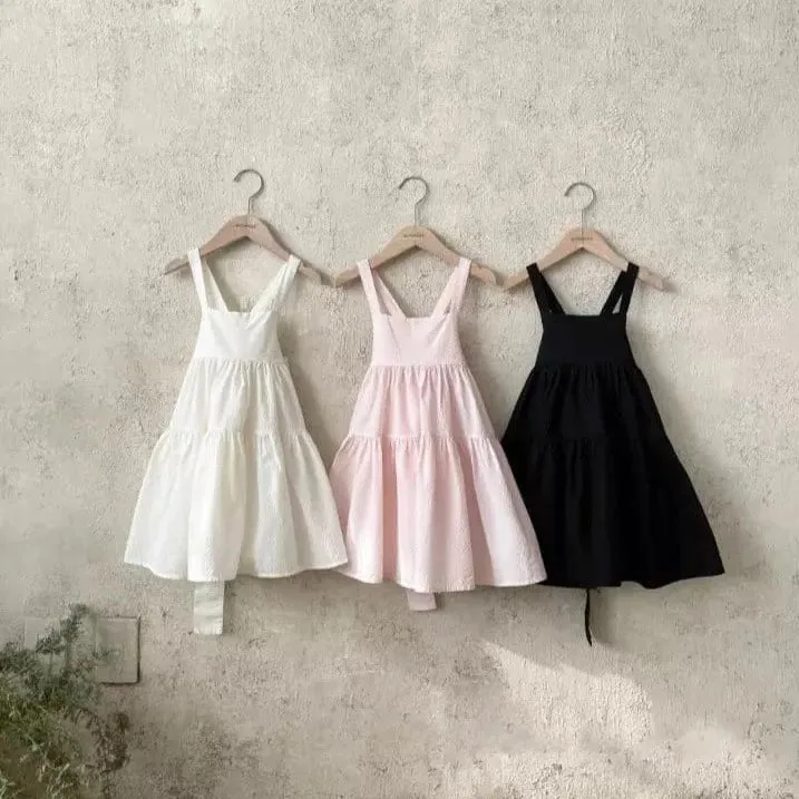 Myriel Cotton Pinafore Dress (Ivory)