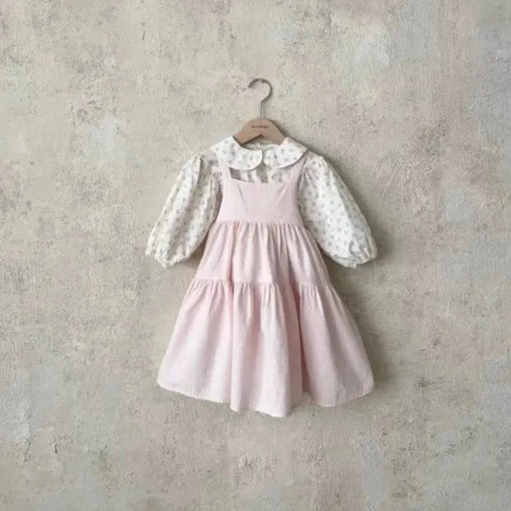 Myriel Cotton Pinafore Dress (Ivory)