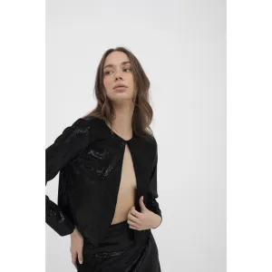 Nansa Jacket - Black Sequin