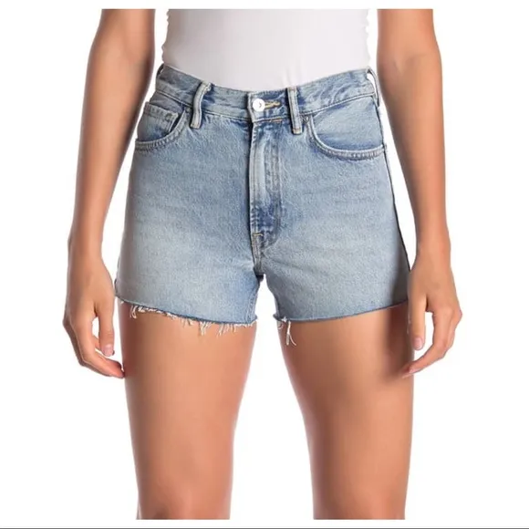 NEW AllSaints Paula High Waist Denim Shorts