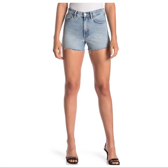 NEW AllSaints Paula High Waist Denim Shorts