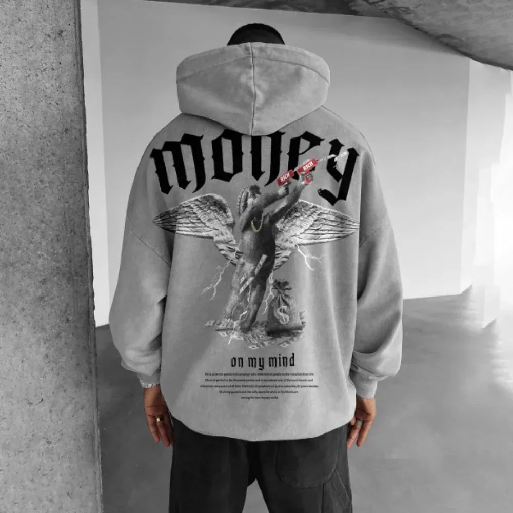 New MONEY PHANTOM HOODIE Grey Sz XL!