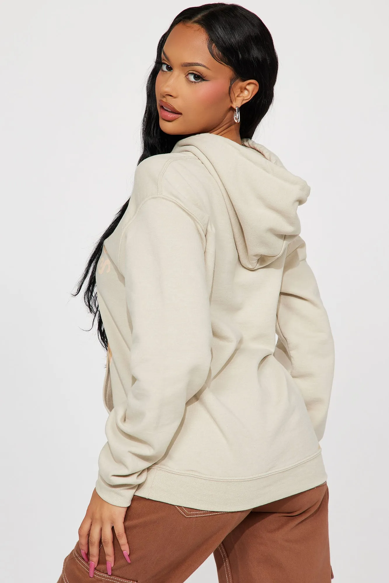 No Bad Days Teddy Bear Hoodie - Taupe