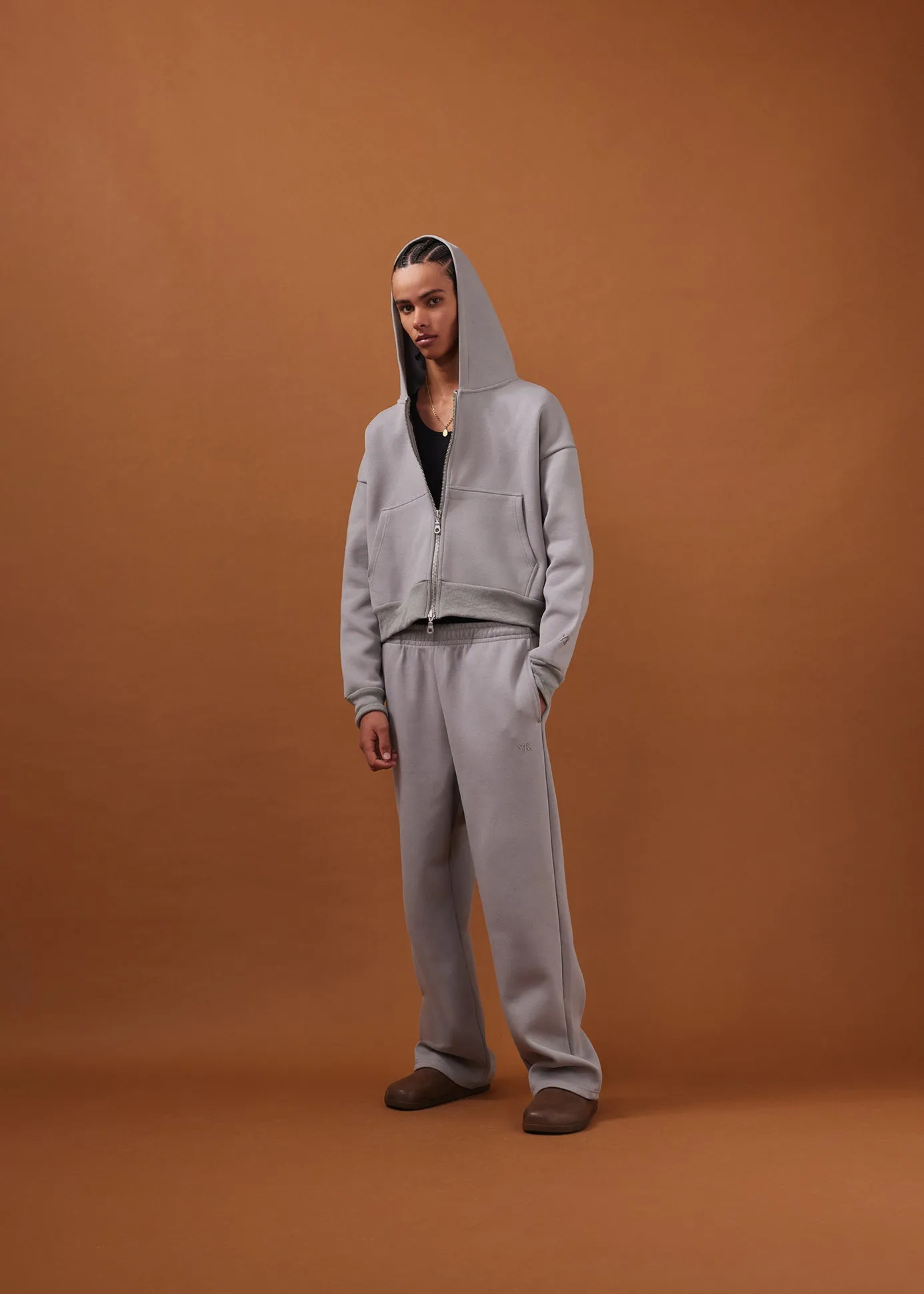 Nothing Zip Hoodie | Ice Grey