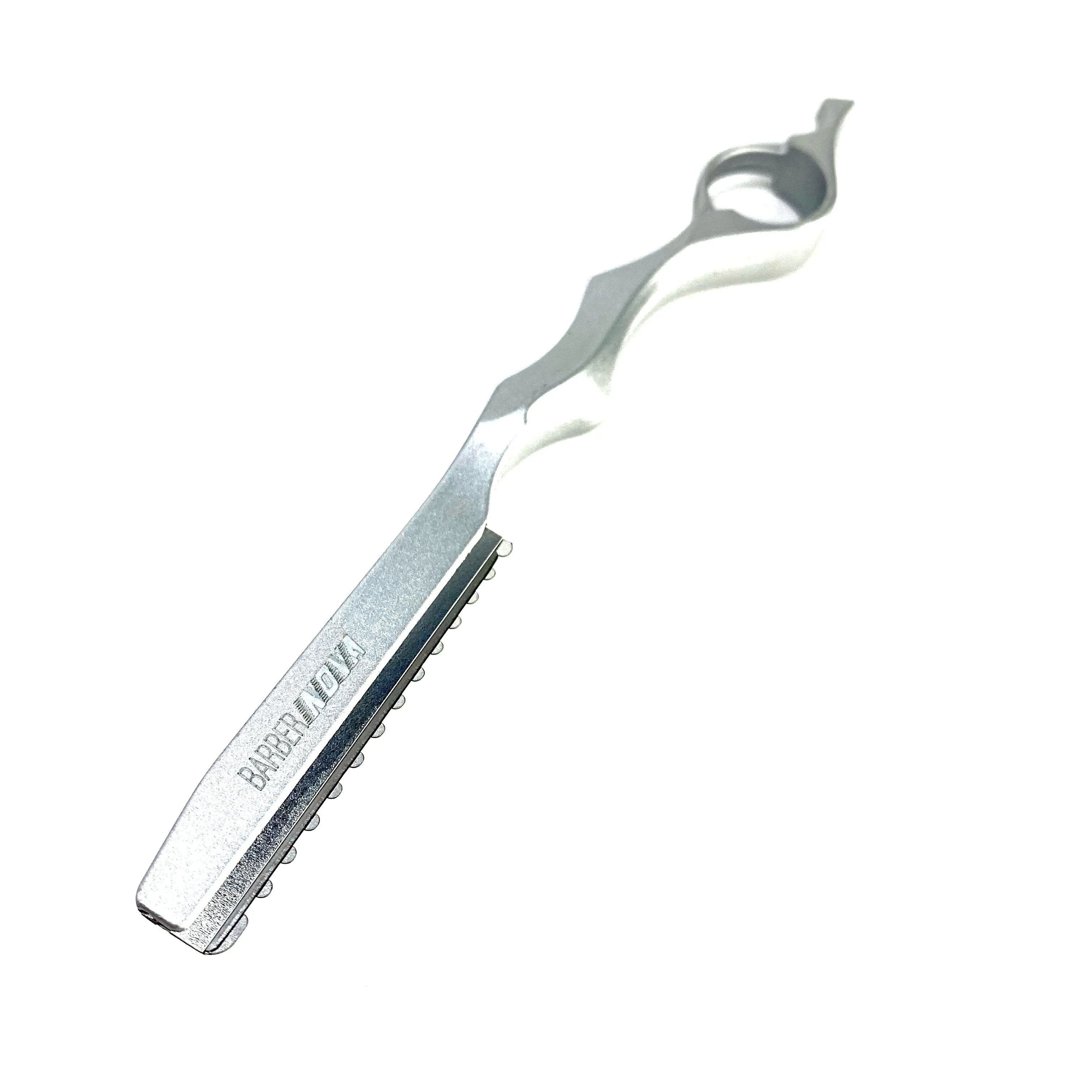 Nova Silver Feather Straight Edge