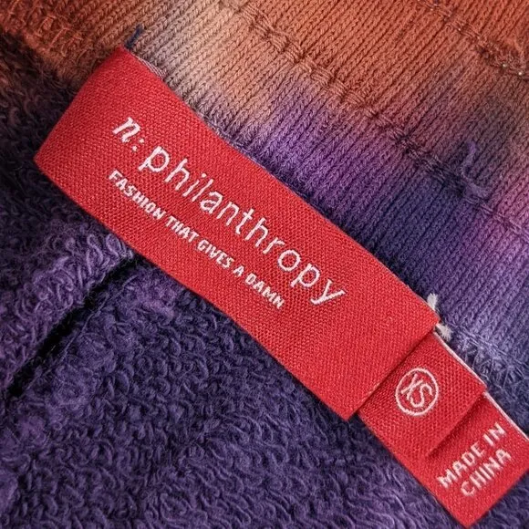 N:PHILANTHROPY Rum Deconstructed Tie Dye Shorts Size XS