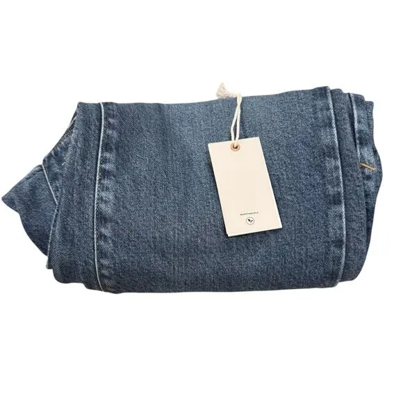 NWT Good American Plus Soft Tech Good Legs Straight Jeans Indigo513 - Size 16W