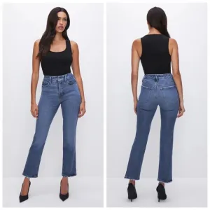 NWT Good American Plus Soft Tech Good Legs Straight Jeans Indigo513 - Size 16W