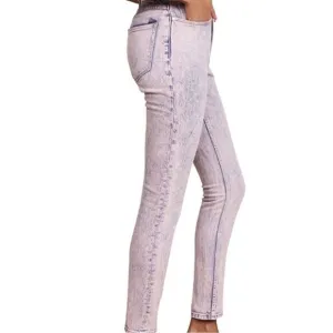 NWT La Vie Rebecca Taylor Ines Pink Acid Jeans High Waist Cropped Jeans