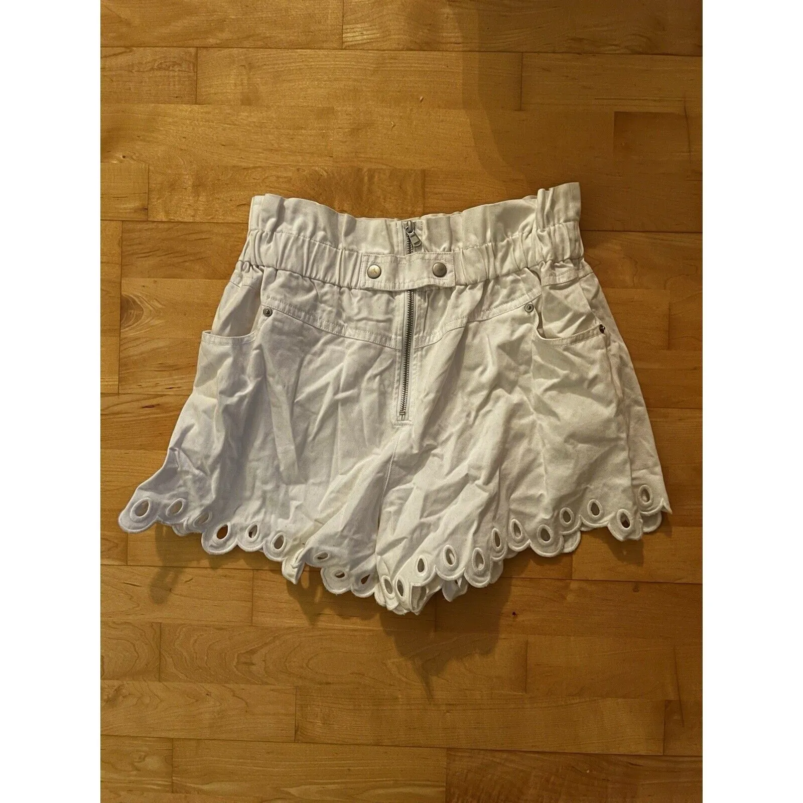 NWT Sea New York Women's Laser Cut Eyelet High Waist Shorts – Size 10