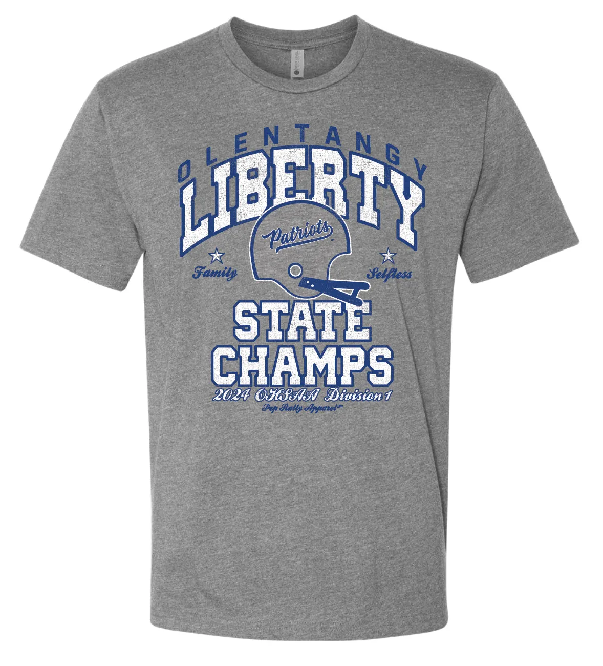 OLENTANGY LIBERTY FOOTBALL STATE CHAMP GRAY TEE