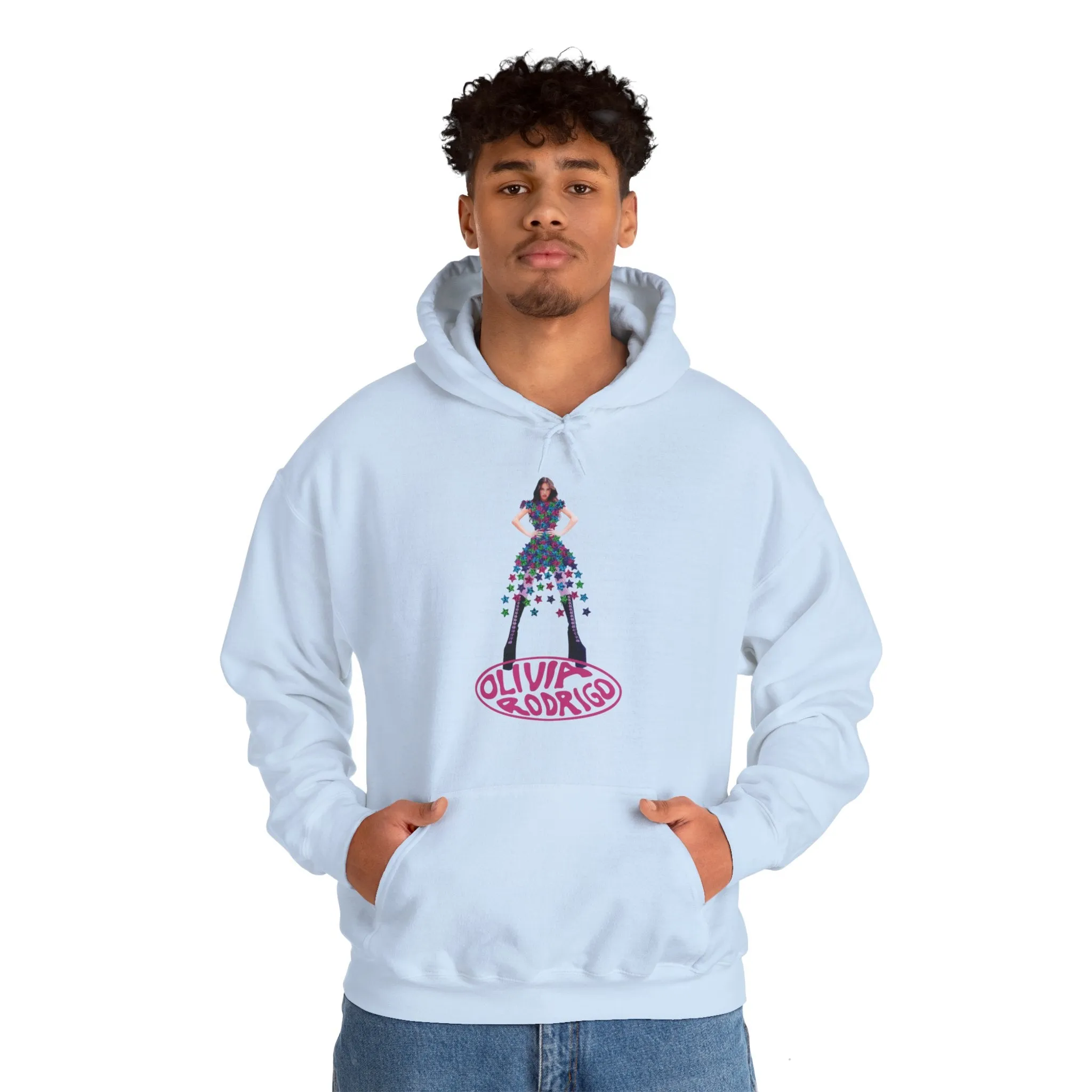 Olivia Rodrigo Hits Magazine Cover Unisex Heavy Blend Hooded Sweatshirt