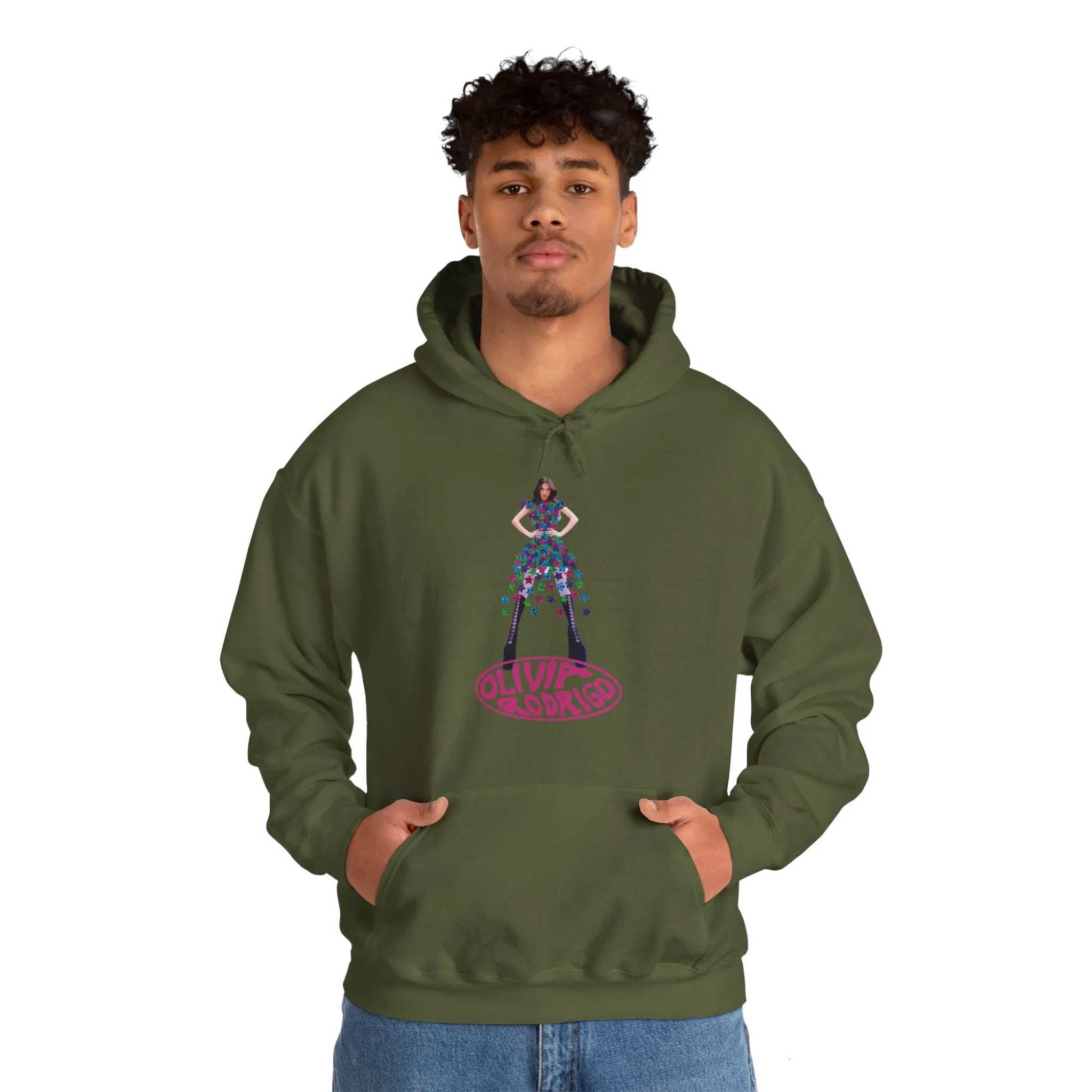 Olivia Rodrigo Hits Magazine Cover Unisex Heavy Blend Hooded Sweatshirt