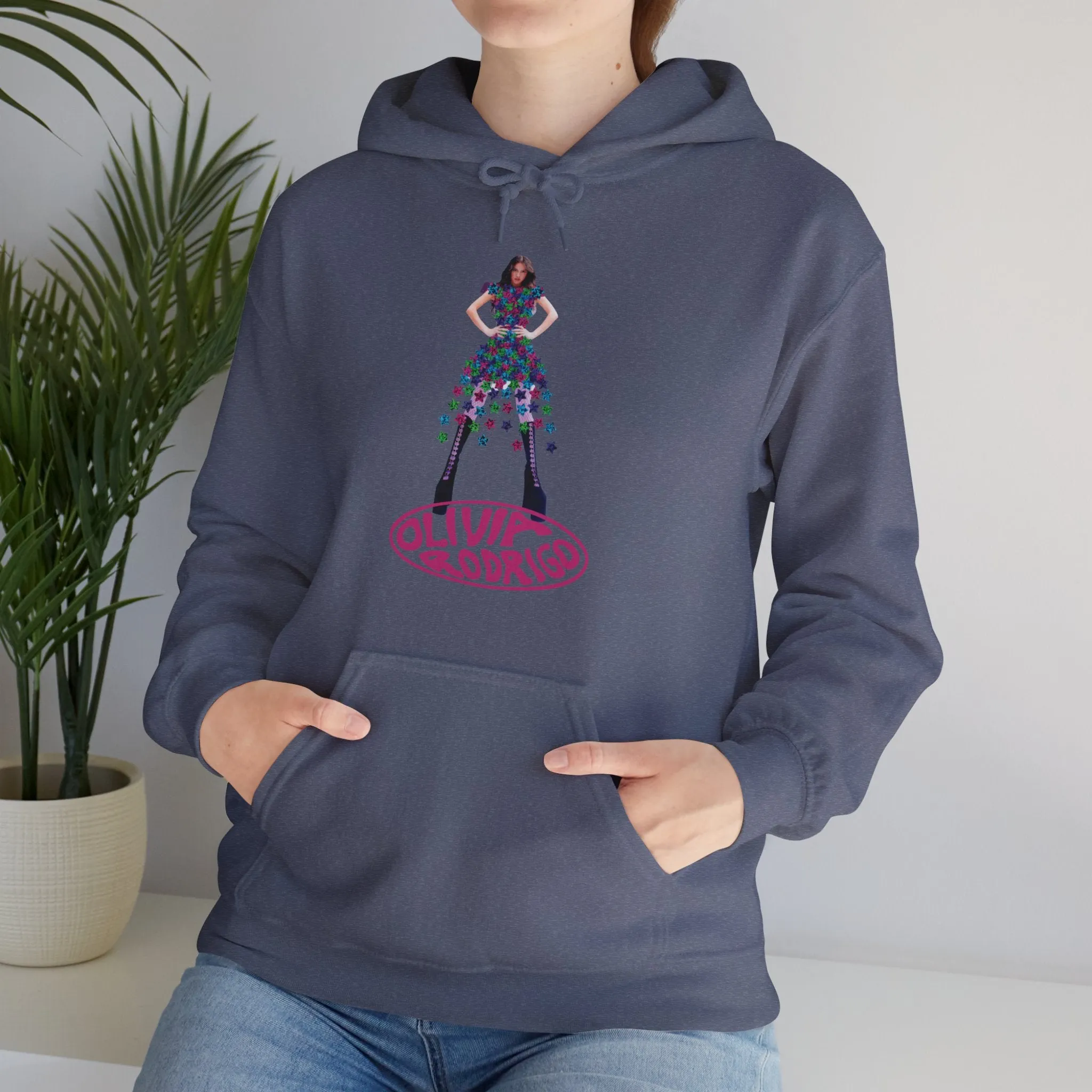 Olivia Rodrigo Hits Magazine Cover Unisex Heavy Blend Hooded Sweatshirt