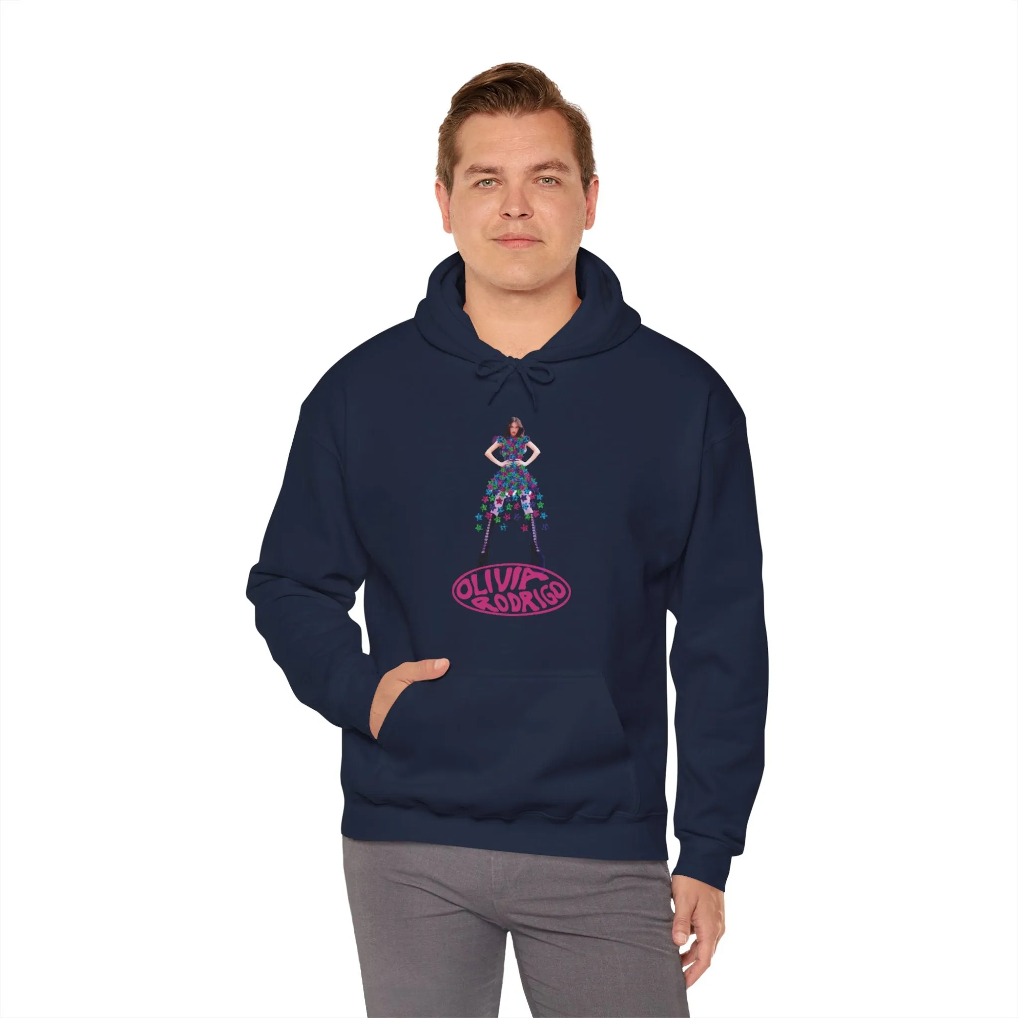 Olivia Rodrigo Hits Magazine Cover Unisex Heavy Blend Hooded Sweatshirt
