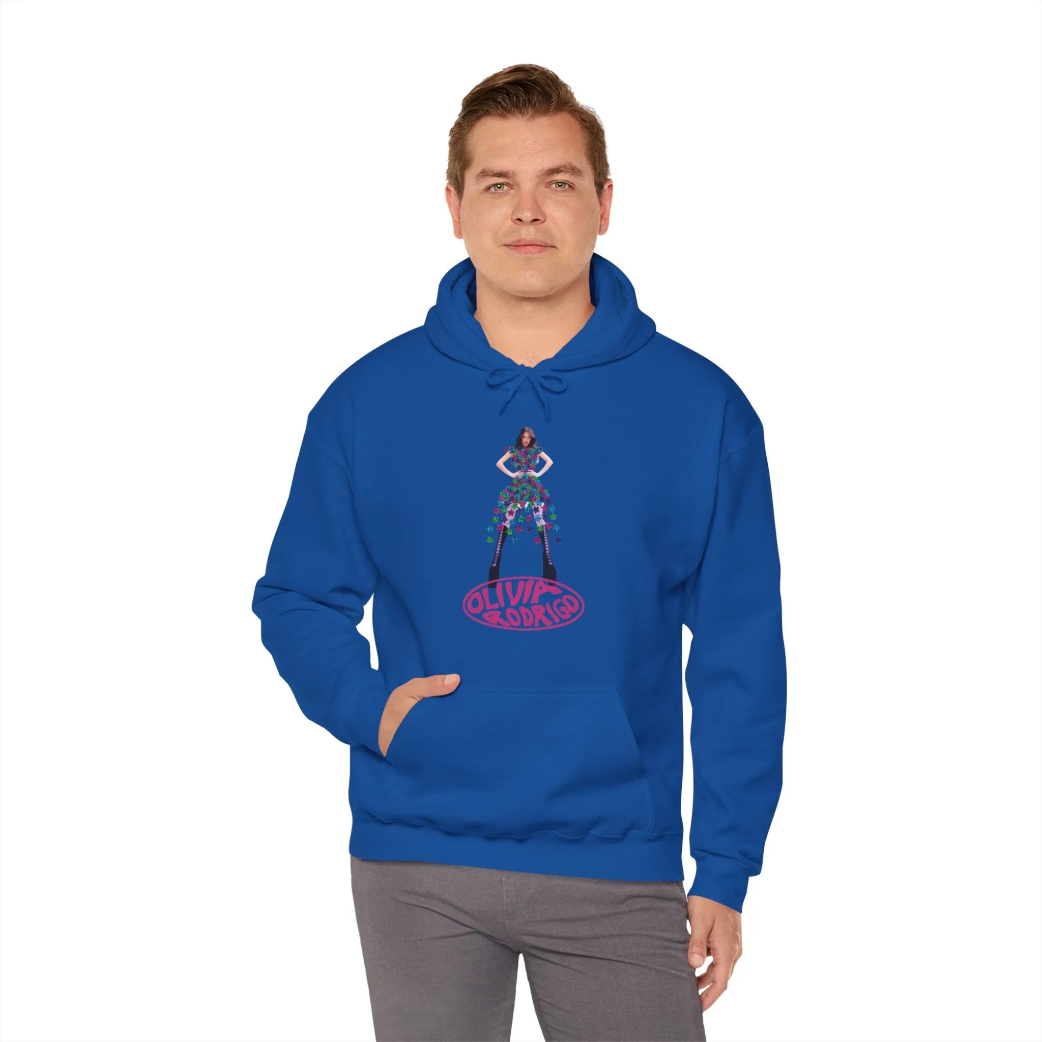 Olivia Rodrigo Hits Magazine Cover Unisex Heavy Blend Hooded Sweatshirt