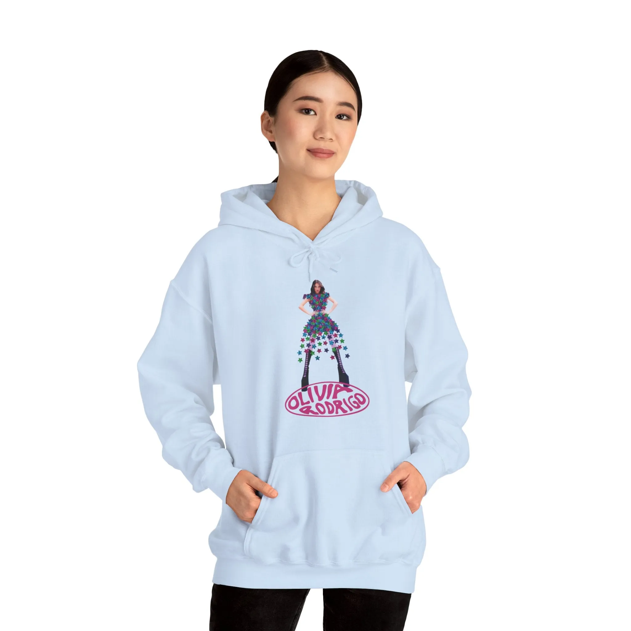 Olivia Rodrigo Hits Magazine Cover Unisex Heavy Blend Hooded Sweatshirt