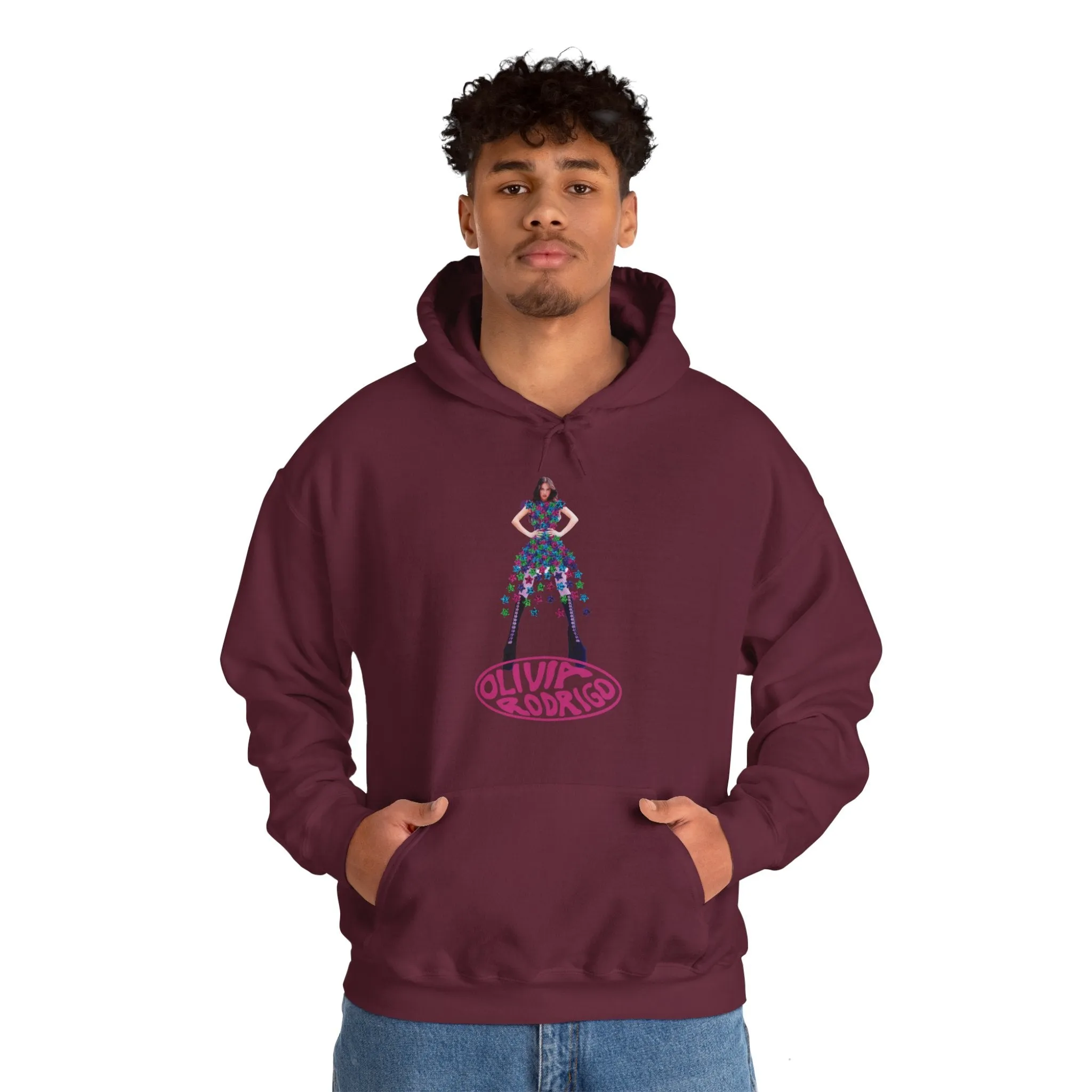 Olivia Rodrigo Hits Magazine Cover Unisex Heavy Blend Hooded Sweatshirt