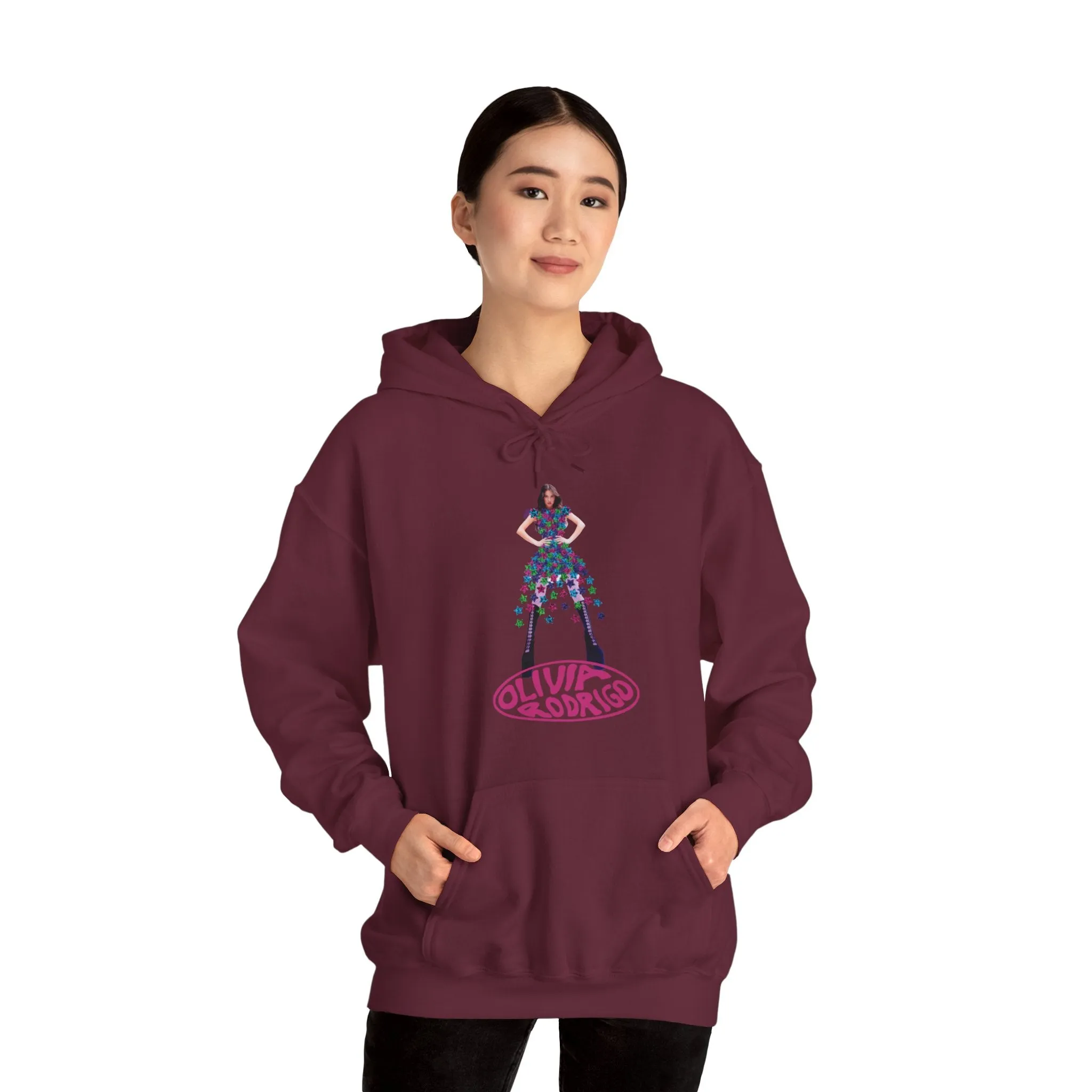 Olivia Rodrigo Hits Magazine Cover Unisex Heavy Blend Hooded Sweatshirt