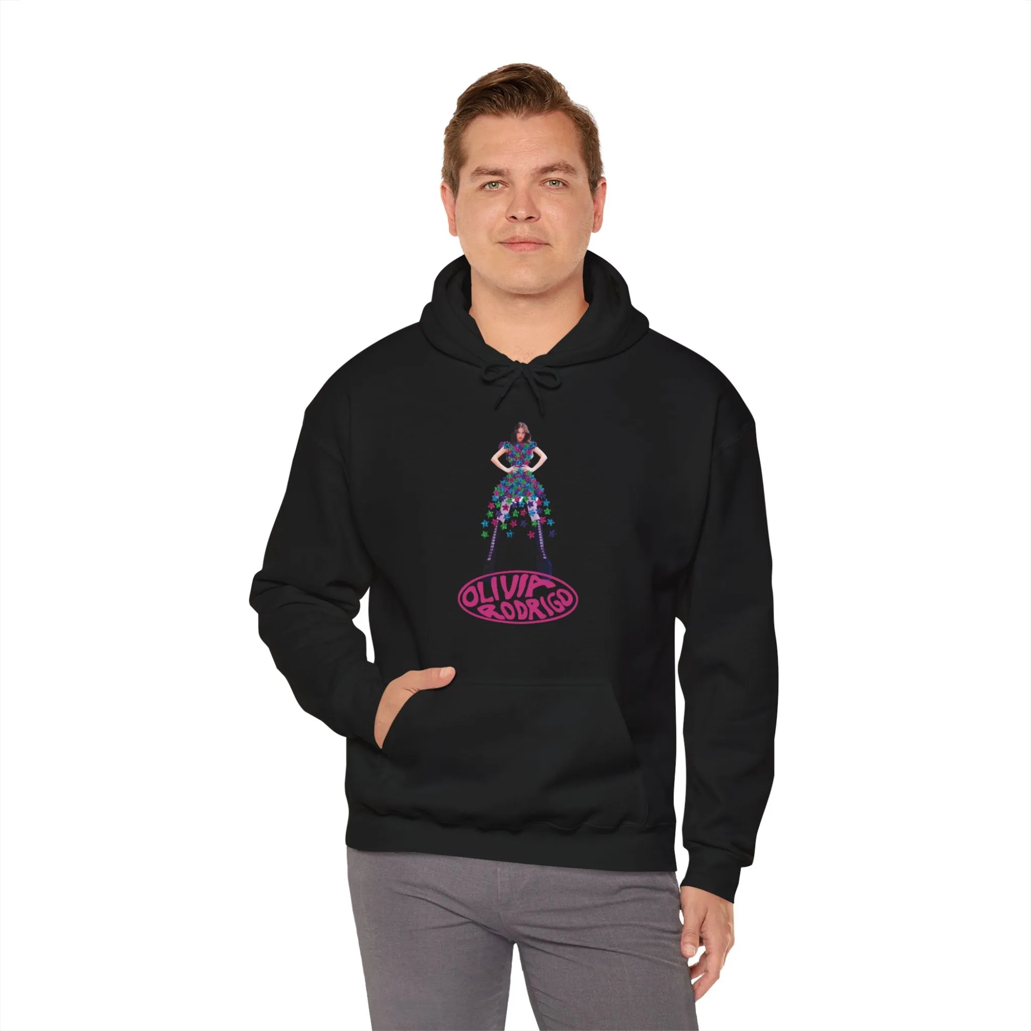 Olivia Rodrigo Hits Magazine Cover Unisex Heavy Blend Hooded Sweatshirt