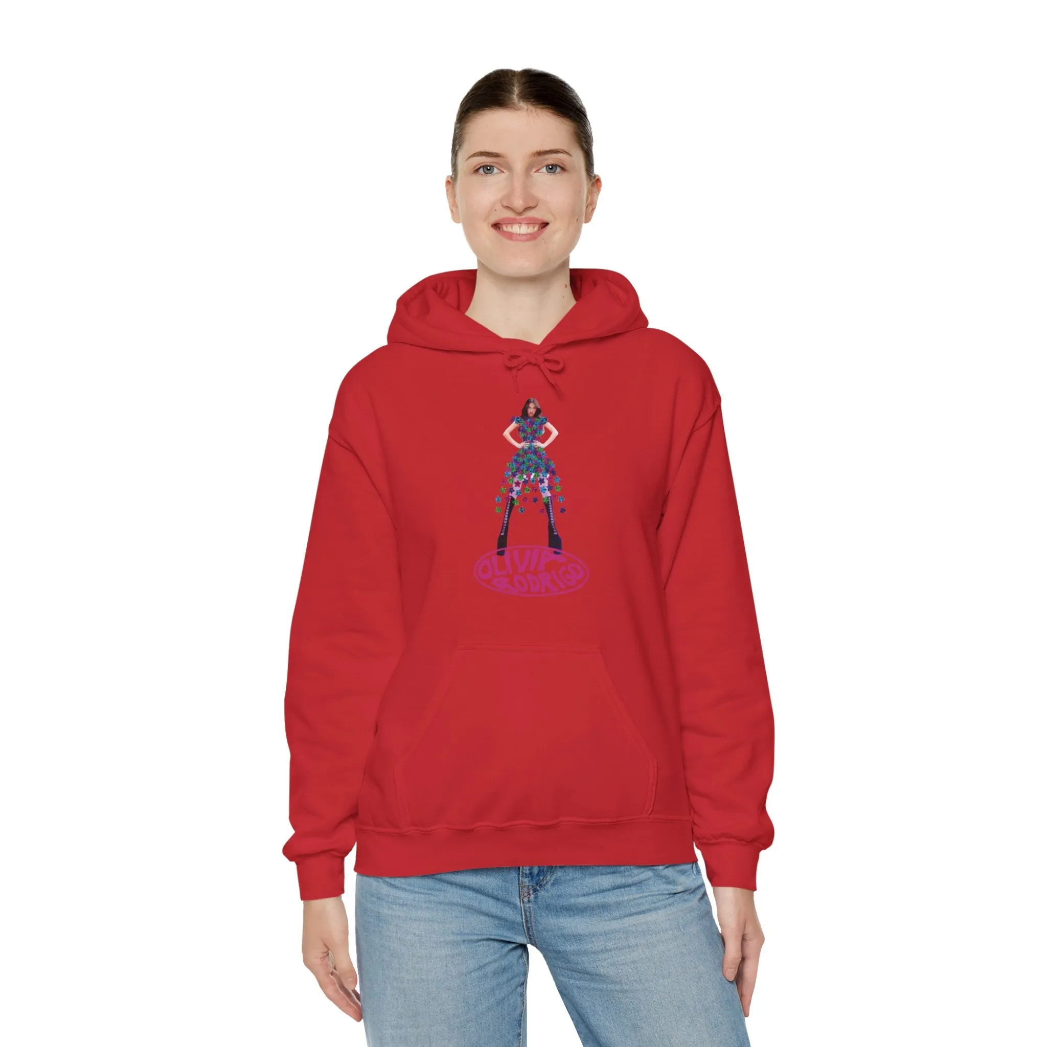 Olivia Rodrigo Hits Magazine Cover Unisex Heavy Blend Hooded Sweatshirt