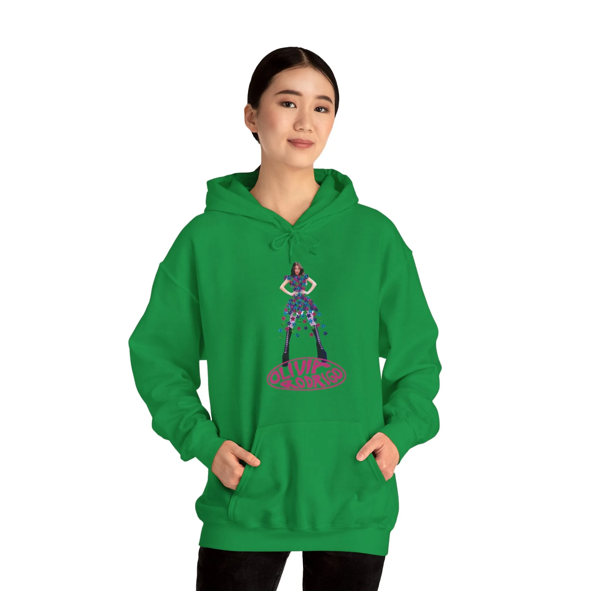 Olivia Rodrigo Hits Magazine Cover Unisex Heavy Blend Hooded Sweatshirt