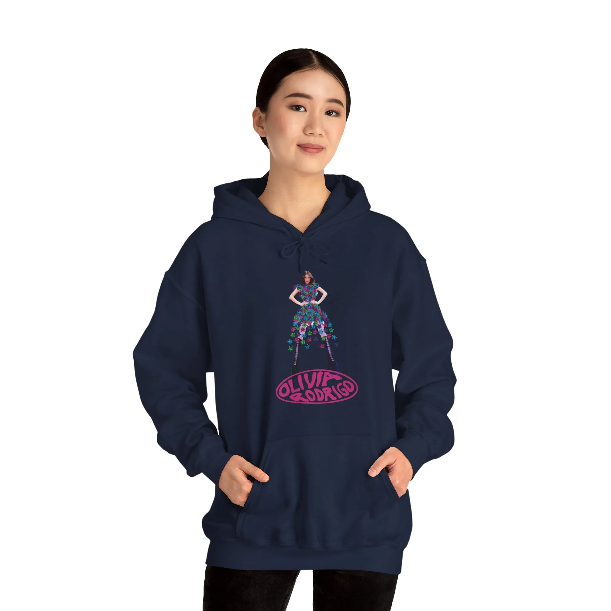 Olivia Rodrigo Hits Magazine Cover Unisex Heavy Blend Hooded Sweatshirt