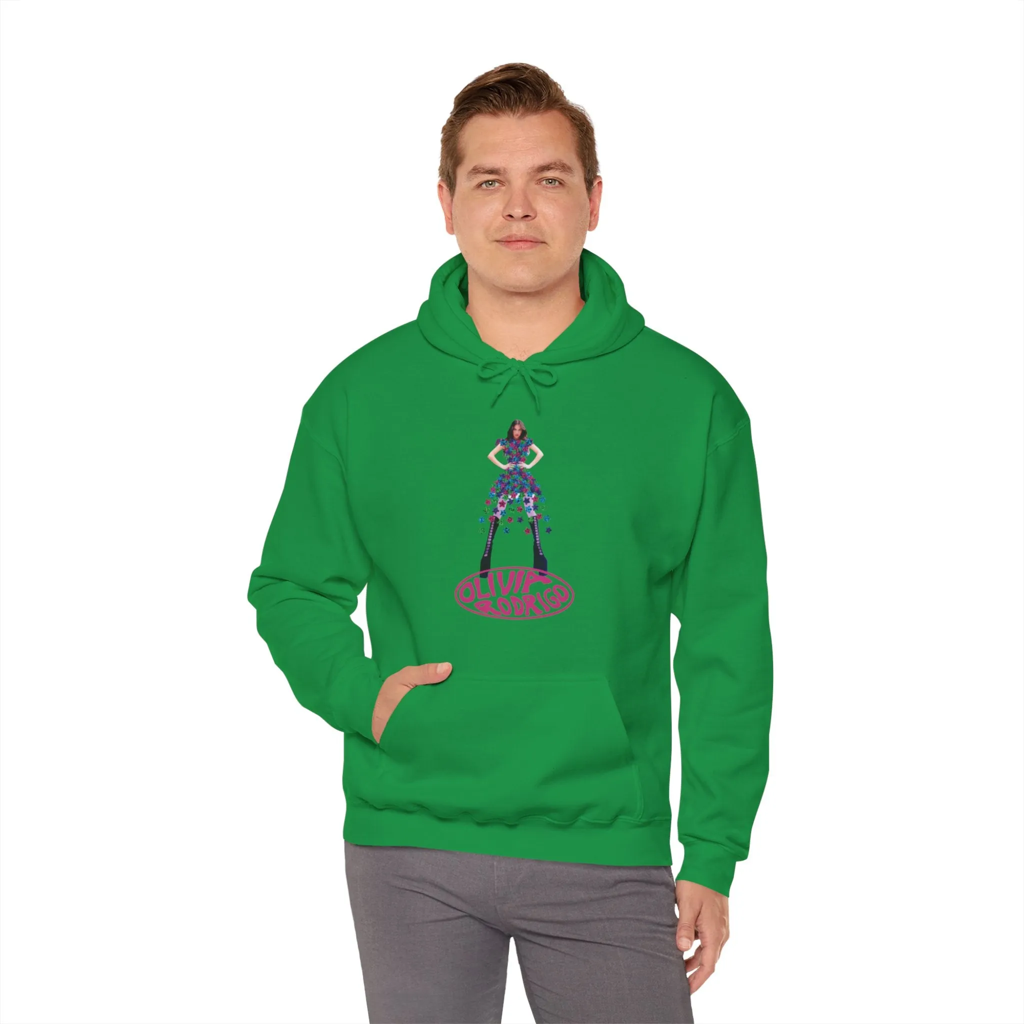 Olivia Rodrigo Hits Magazine Cover Unisex Heavy Blend Hooded Sweatshirt