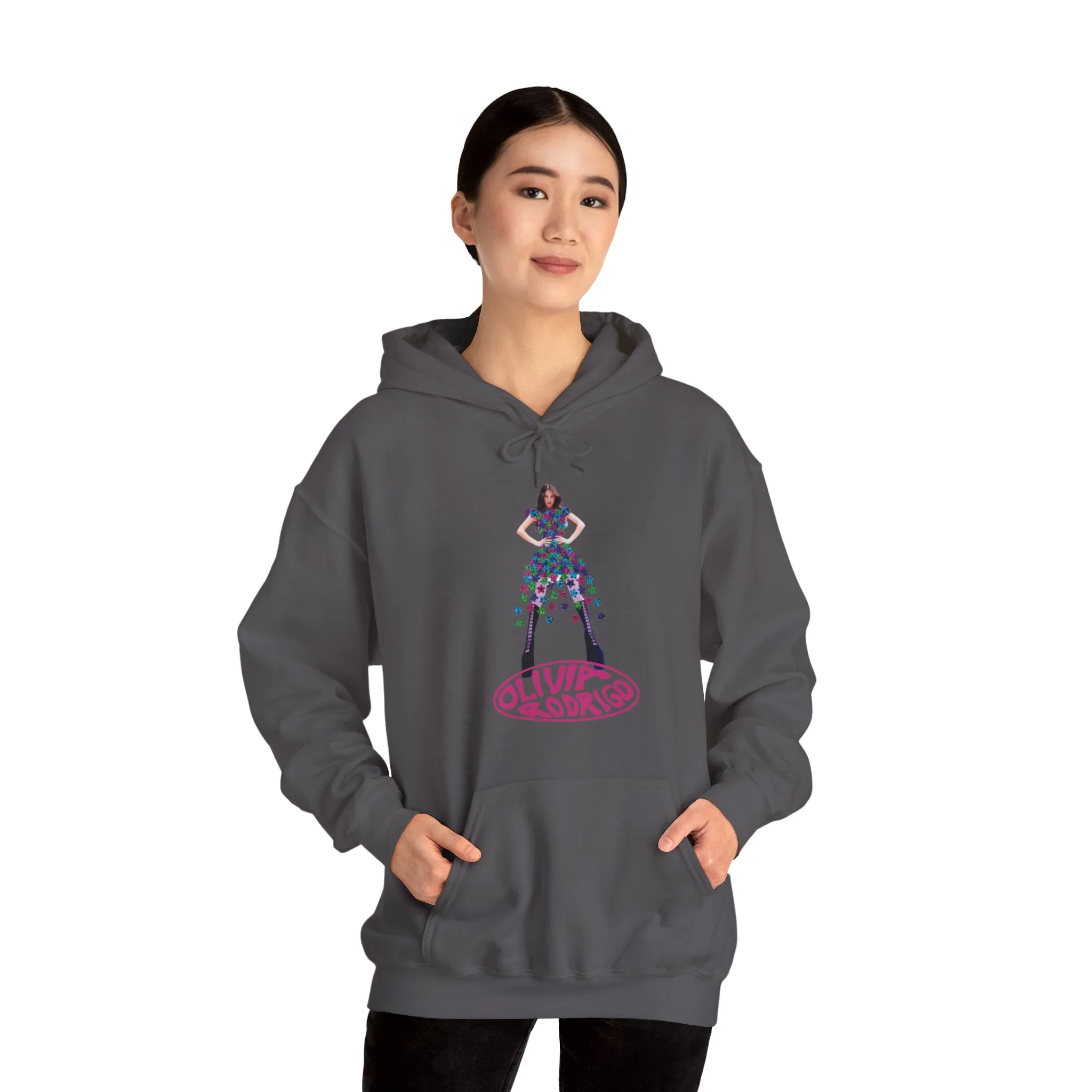 Olivia Rodrigo Hits Magazine Cover Unisex Heavy Blend Hooded Sweatshirt