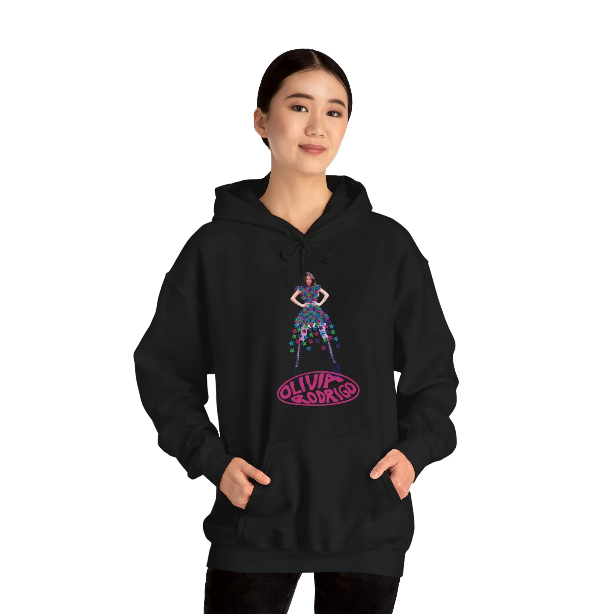 Olivia Rodrigo Hits Magazine Cover Unisex Heavy Blend Hooded Sweatshirt