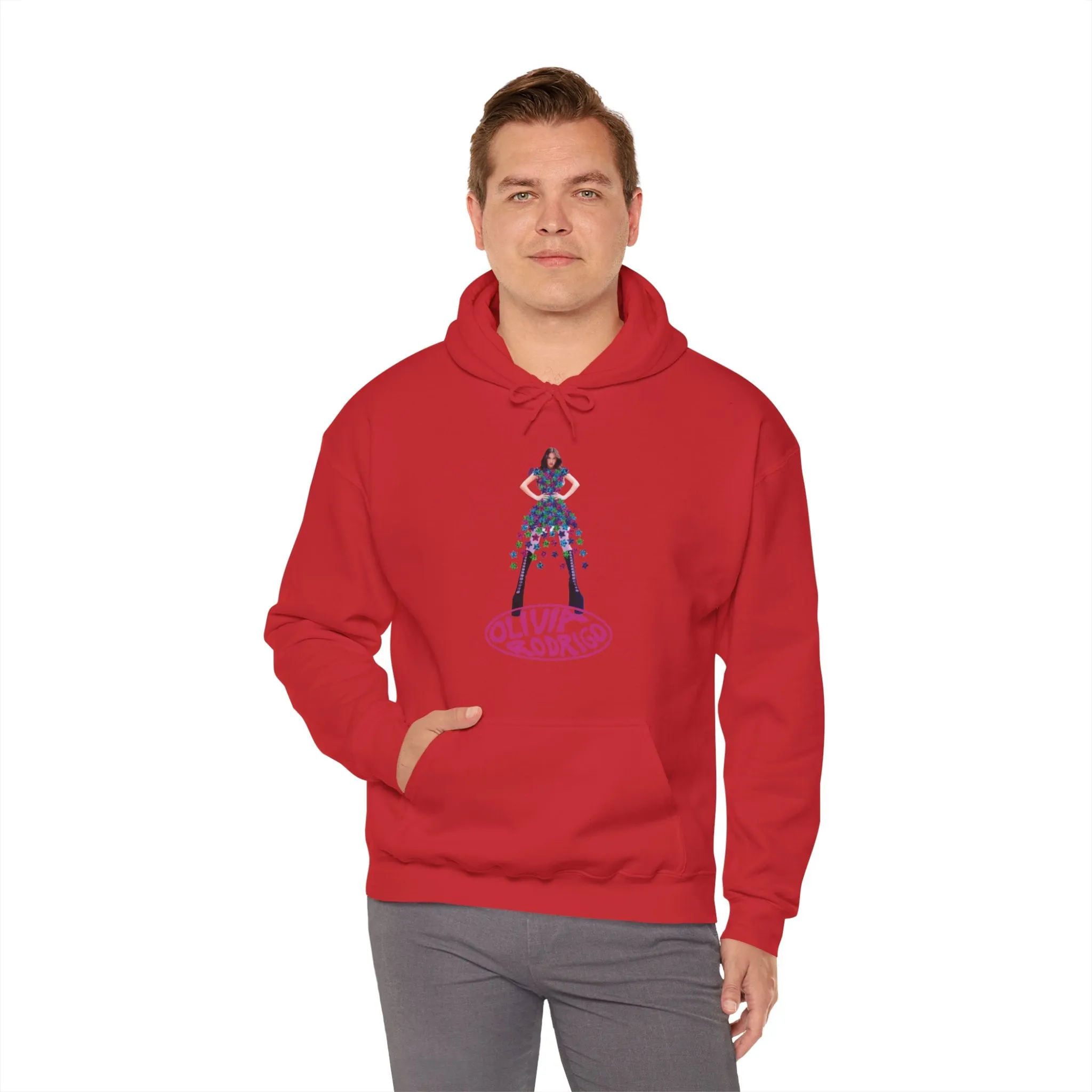 Olivia Rodrigo Hits Magazine Cover Unisex Heavy Blend Hooded Sweatshirt