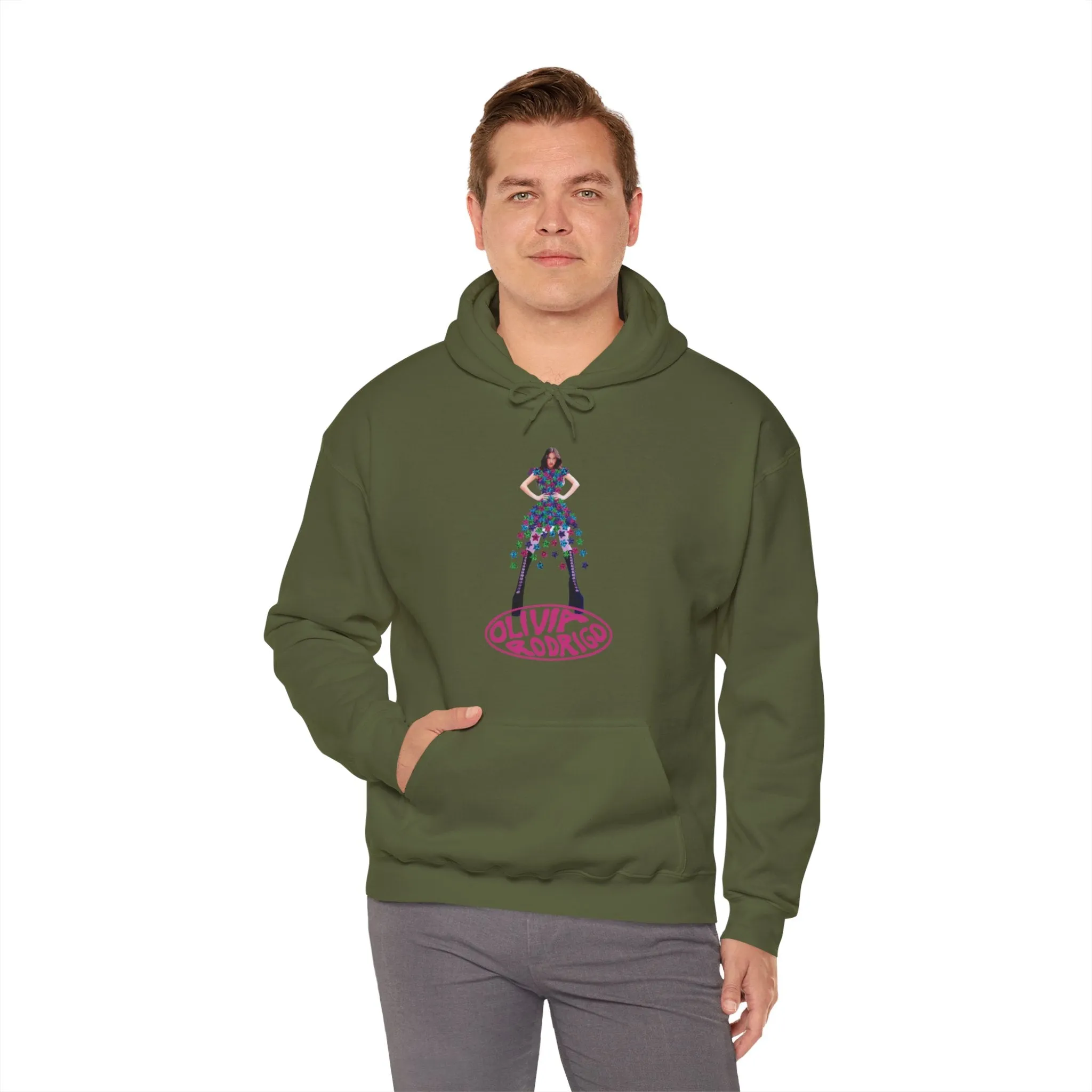 Olivia Rodrigo Hits Magazine Cover Unisex Heavy Blend Hooded Sweatshirt