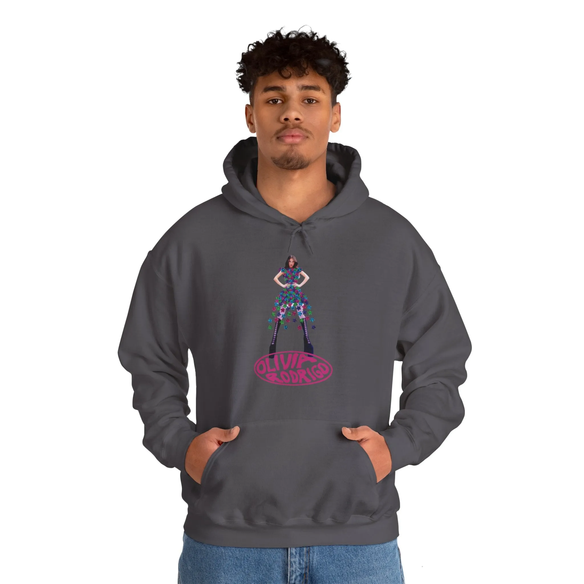 Olivia Rodrigo Hits Magazine Cover Unisex Heavy Blend Hooded Sweatshirt