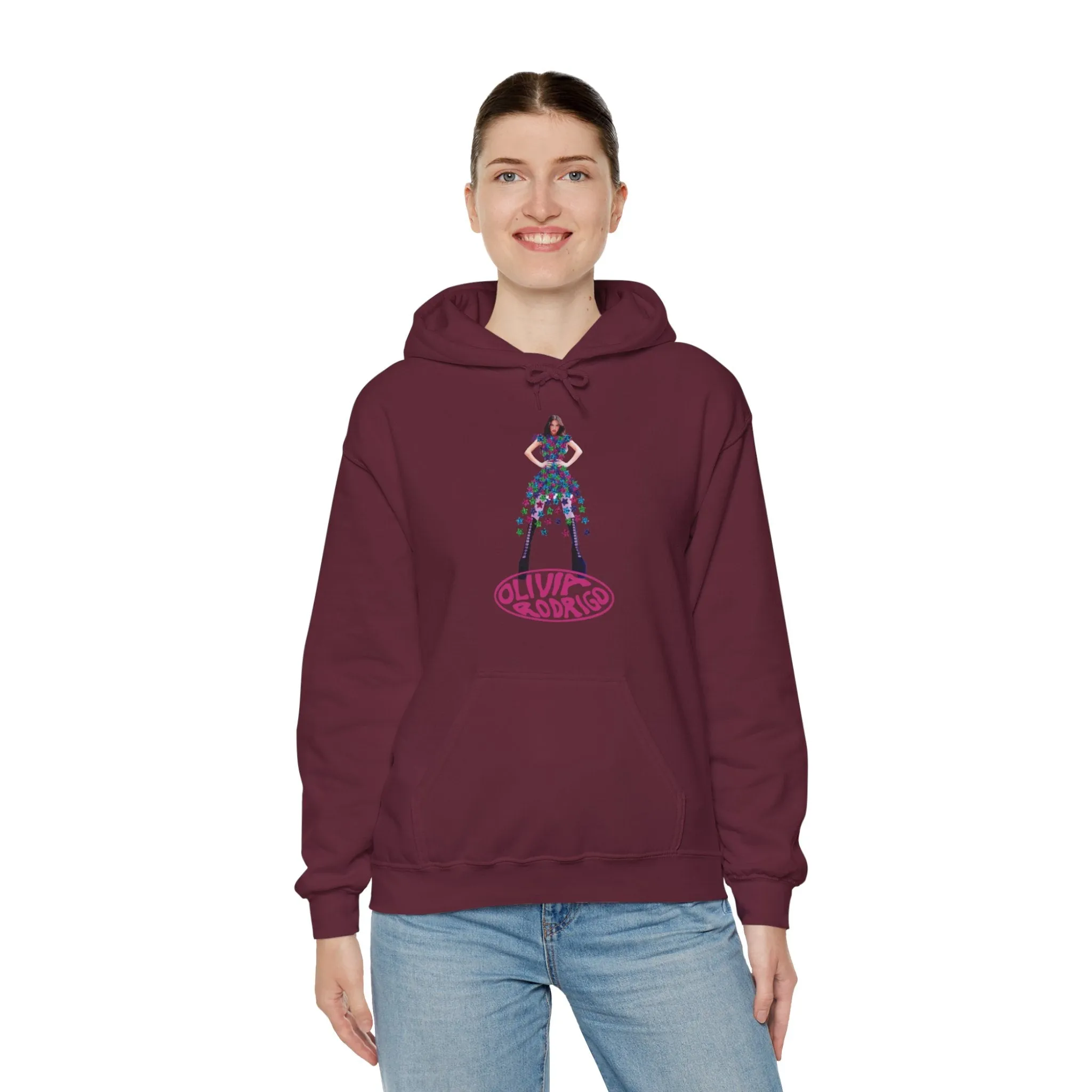 Olivia Rodrigo Hits Magazine Cover Unisex Heavy Blend Hooded Sweatshirt