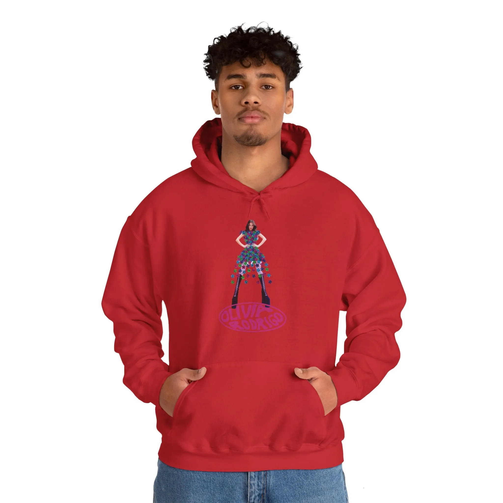 Olivia Rodrigo Hits Magazine Cover Unisex Heavy Blend Hooded Sweatshirt
