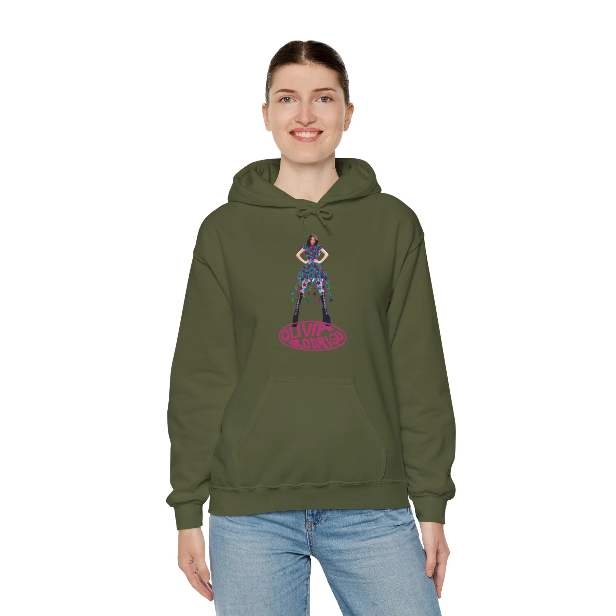 Olivia Rodrigo Hits Magazine Cover Unisex Heavy Blend Hooded Sweatshirt