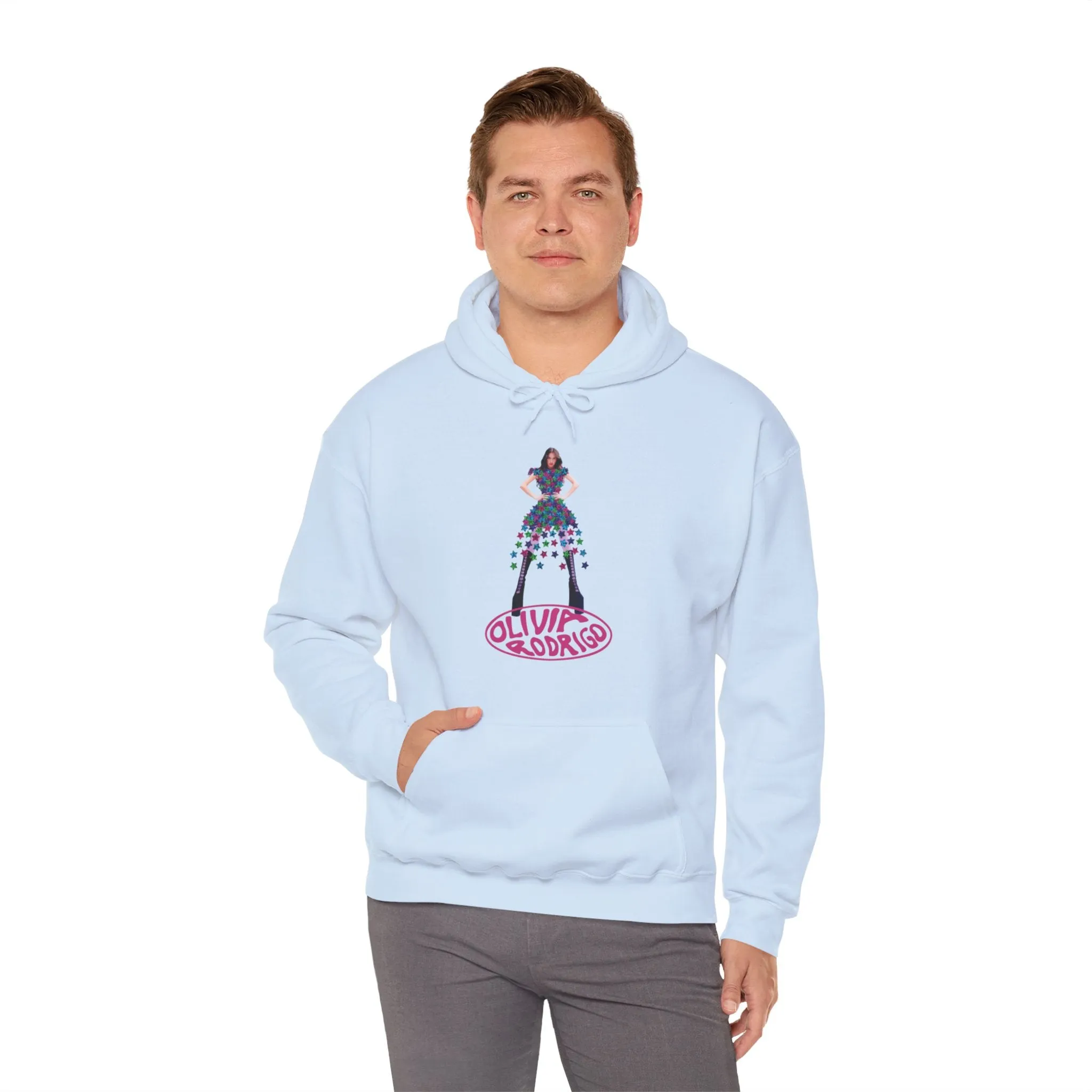 Olivia Rodrigo Hits Magazine Cover Unisex Heavy Blend Hooded Sweatshirt