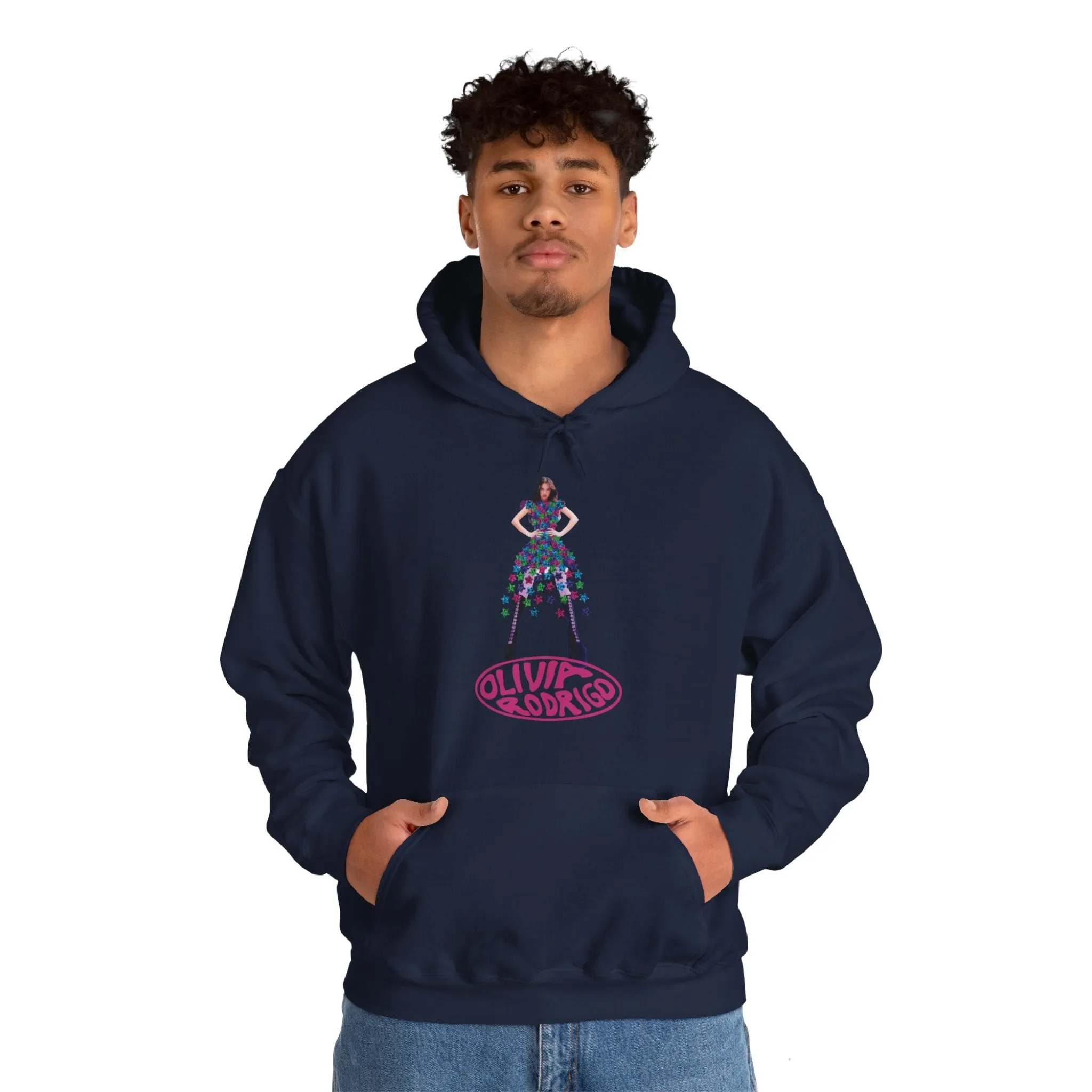 Olivia Rodrigo Hits Magazine Cover Unisex Heavy Blend Hooded Sweatshirt
