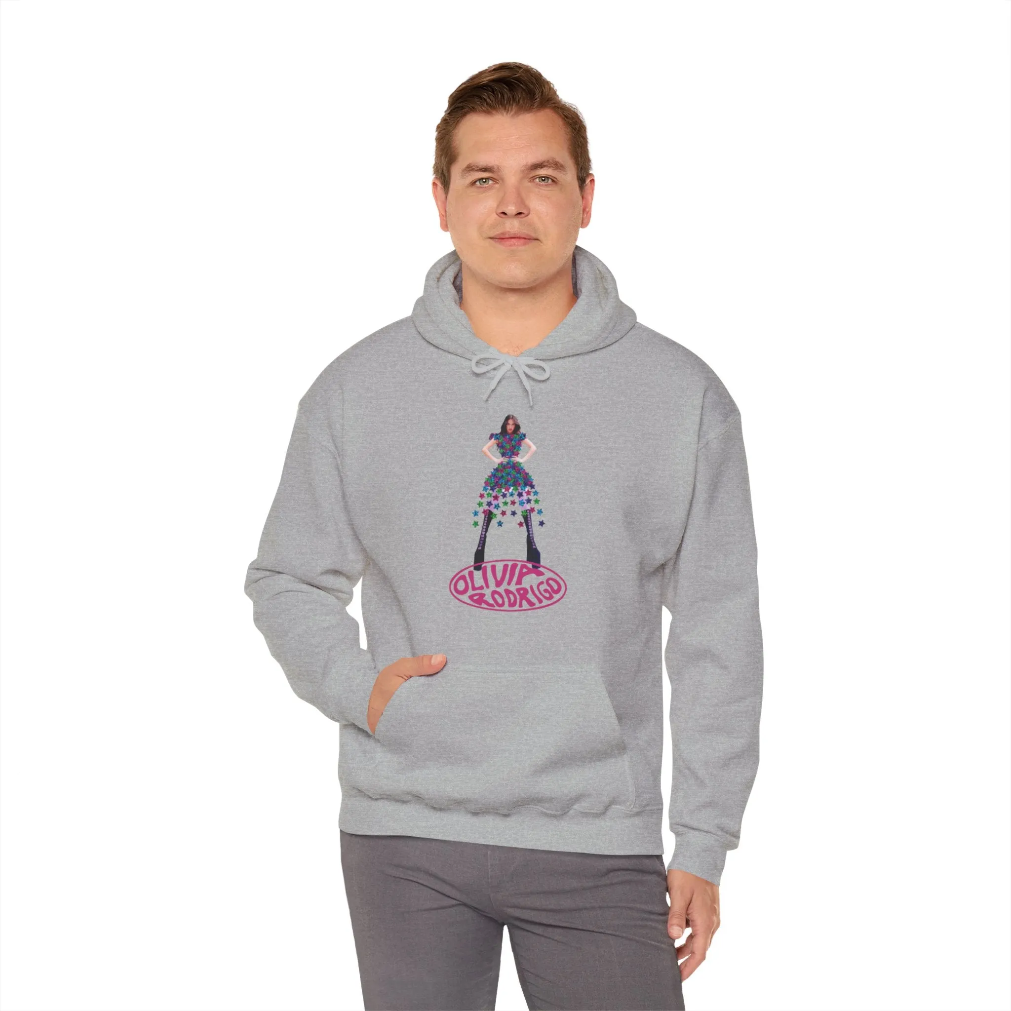 Olivia Rodrigo Hits Magazine Cover Unisex Heavy Blend Hooded Sweatshirt