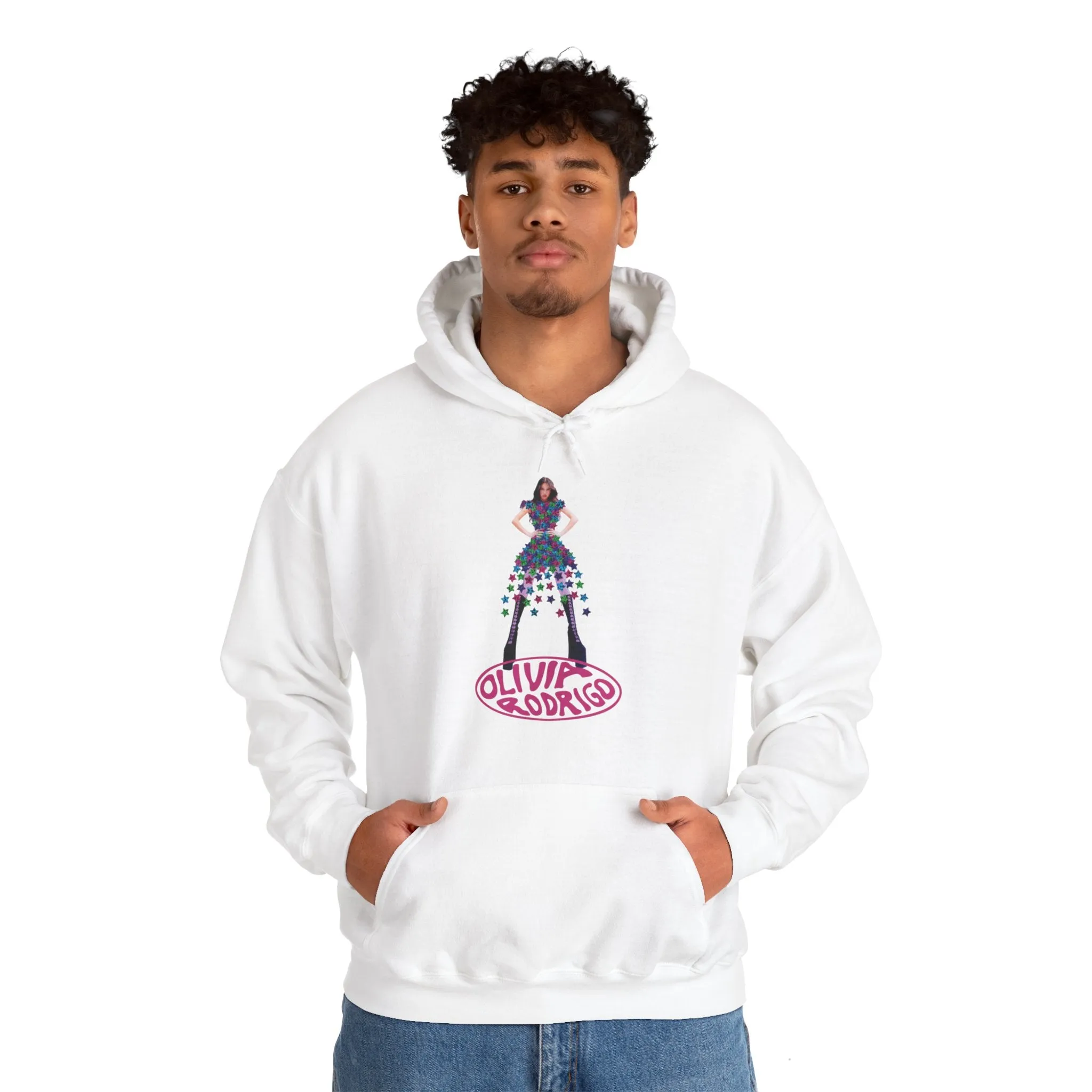 Olivia Rodrigo Hits Magazine Cover Unisex Heavy Blend Hooded Sweatshirt
