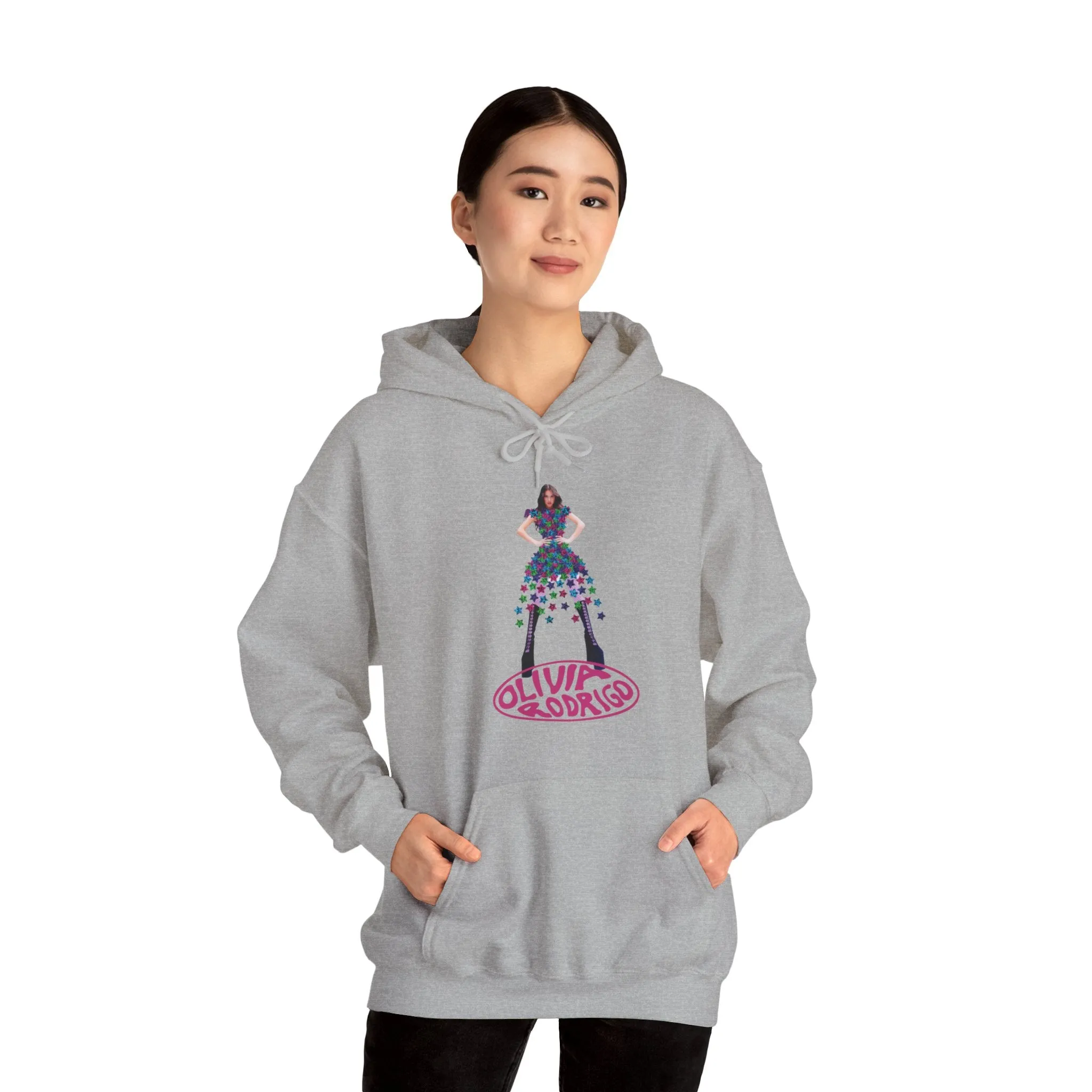 Olivia Rodrigo Hits Magazine Cover Unisex Heavy Blend Hooded Sweatshirt