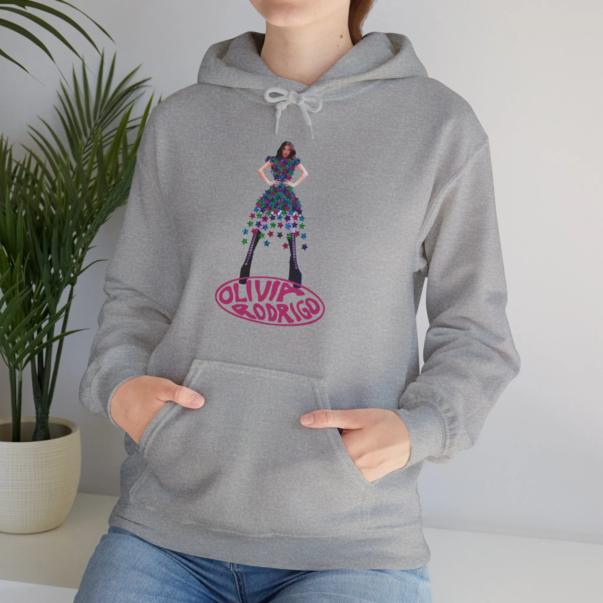 Olivia Rodrigo Hits Magazine Cover Unisex Heavy Blend Hooded Sweatshirt