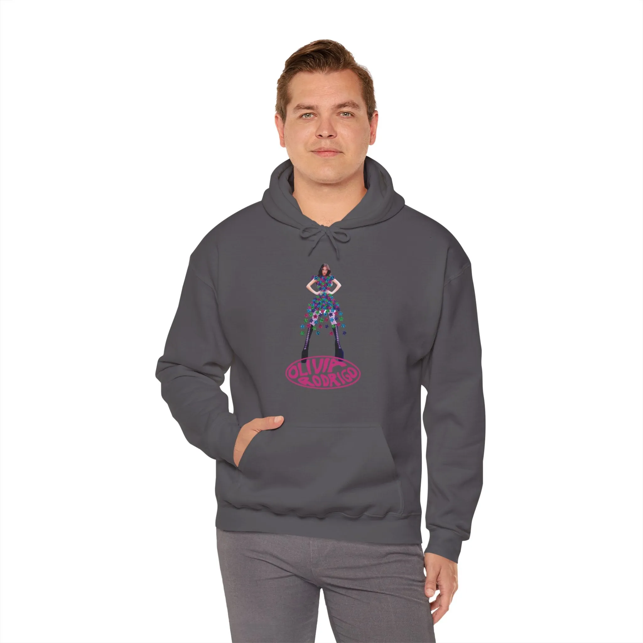 Olivia Rodrigo Hits Magazine Cover Unisex Heavy Blend Hooded Sweatshirt