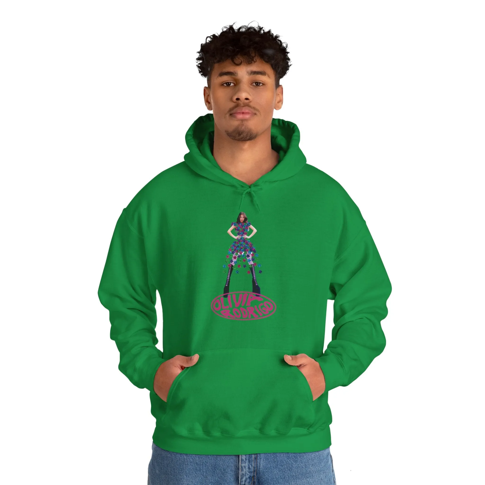 Olivia Rodrigo Hits Magazine Cover Unisex Heavy Blend Hooded Sweatshirt
