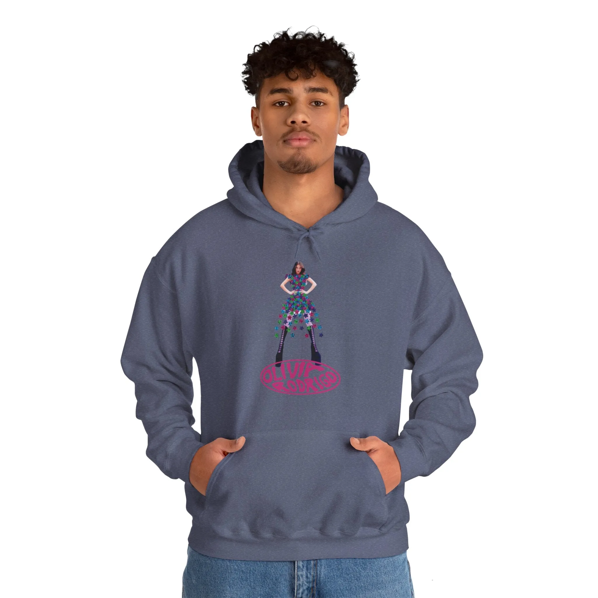 Olivia Rodrigo Hits Magazine Cover Unisex Heavy Blend Hooded Sweatshirt