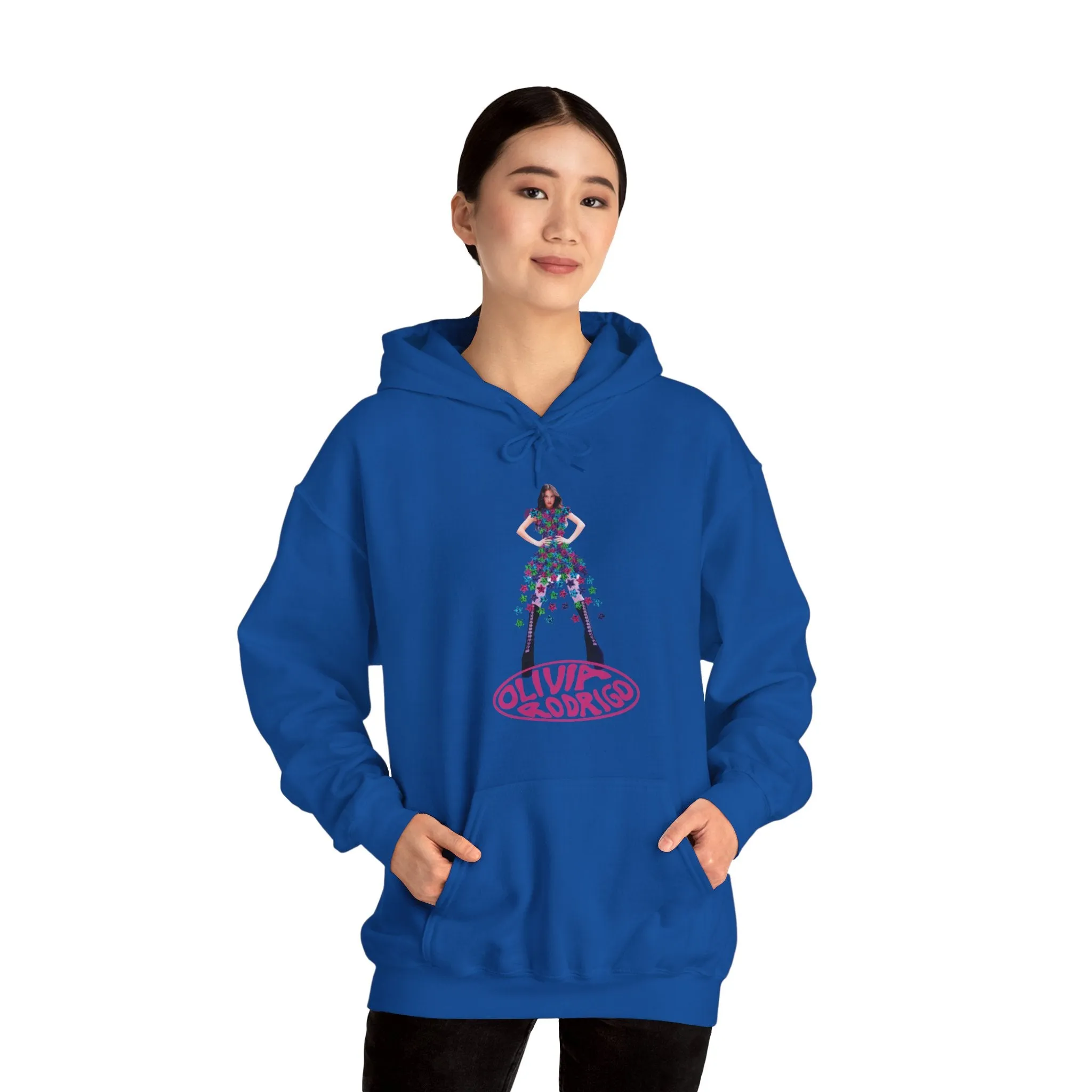 Olivia Rodrigo Hits Magazine Cover Unisex Heavy Blend Hooded Sweatshirt