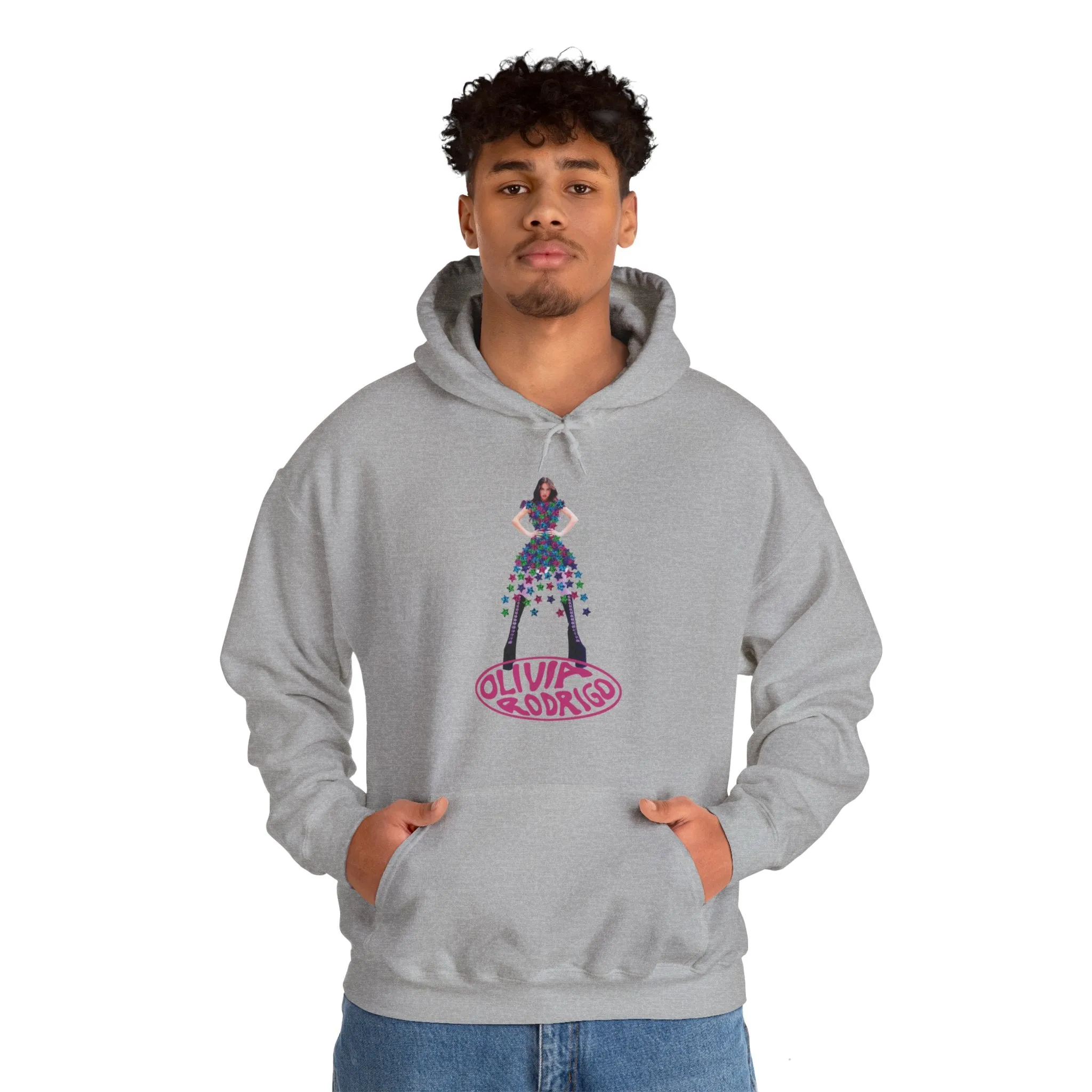 Olivia Rodrigo Hits Magazine Cover Unisex Heavy Blend Hooded Sweatshirt