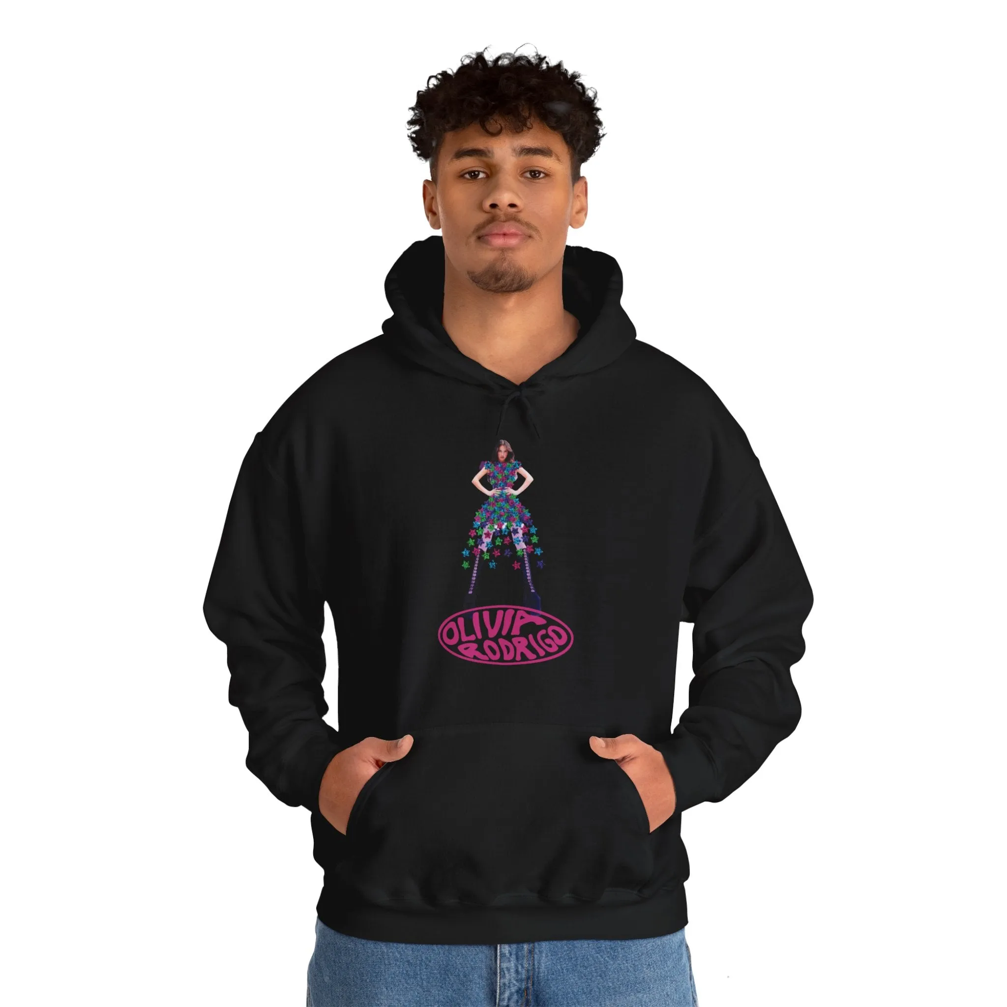 Olivia Rodrigo Hits Magazine Cover Unisex Heavy Blend Hooded Sweatshirt