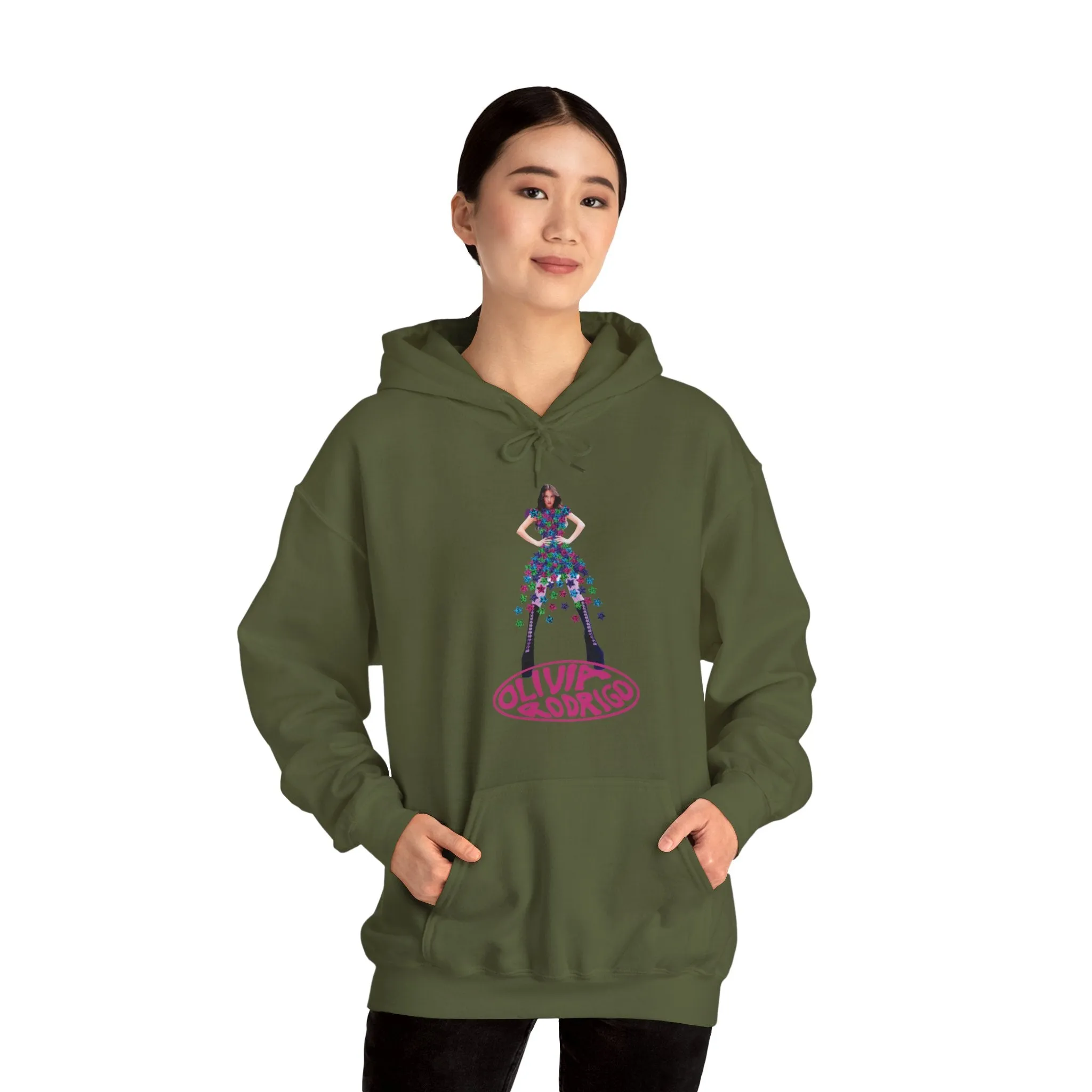 Olivia Rodrigo Hits Magazine Cover Unisex Heavy Blend Hooded Sweatshirt